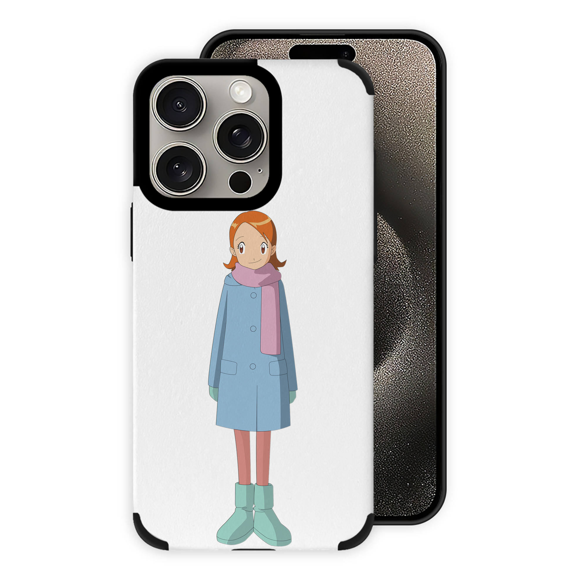 （画像用） Digimon デジタルモンスター/デジモン 【iPhone15ProMax対応】 PUレザー スマホケース 耐衝撃＆黄変防止