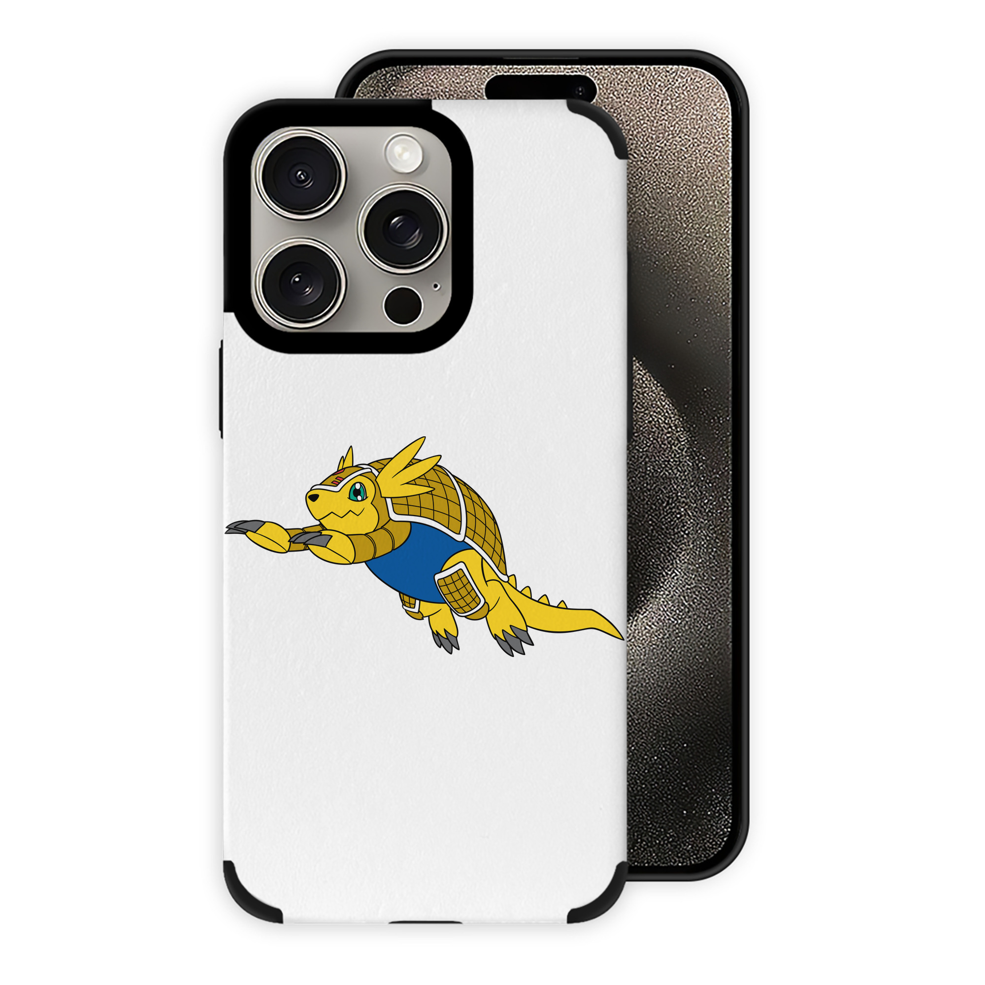 （画像用） Digimon デジタルモンスター/デジモン 【iPhone15ProMax対応】 PUレザー スマホケース 耐衝撃＆黄変防止