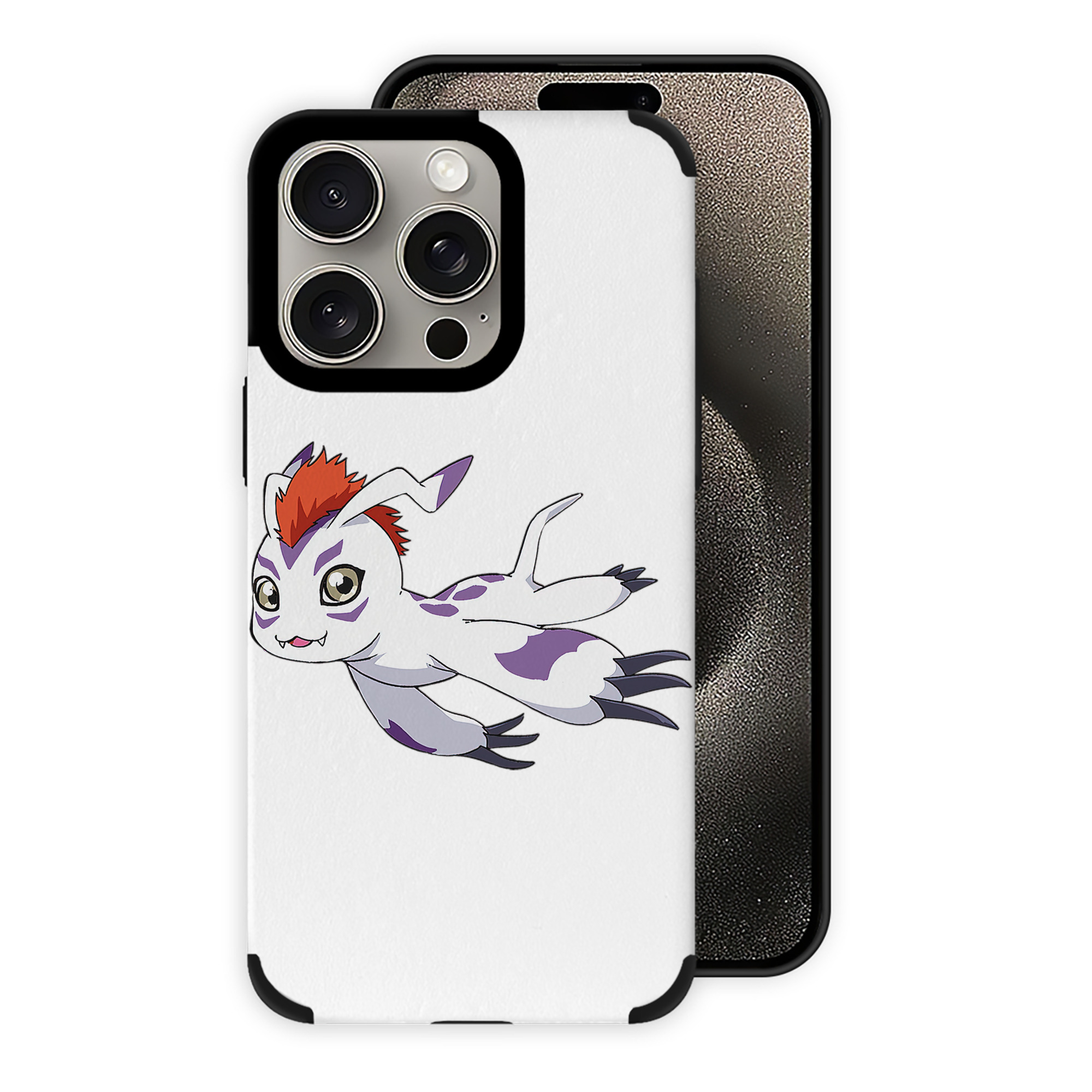 （画像用） Digimon デジタルモンスター/デジモン 【iPhone15ProMax対応】 PUレザー スマホケース 耐衝撃＆黄変防止
