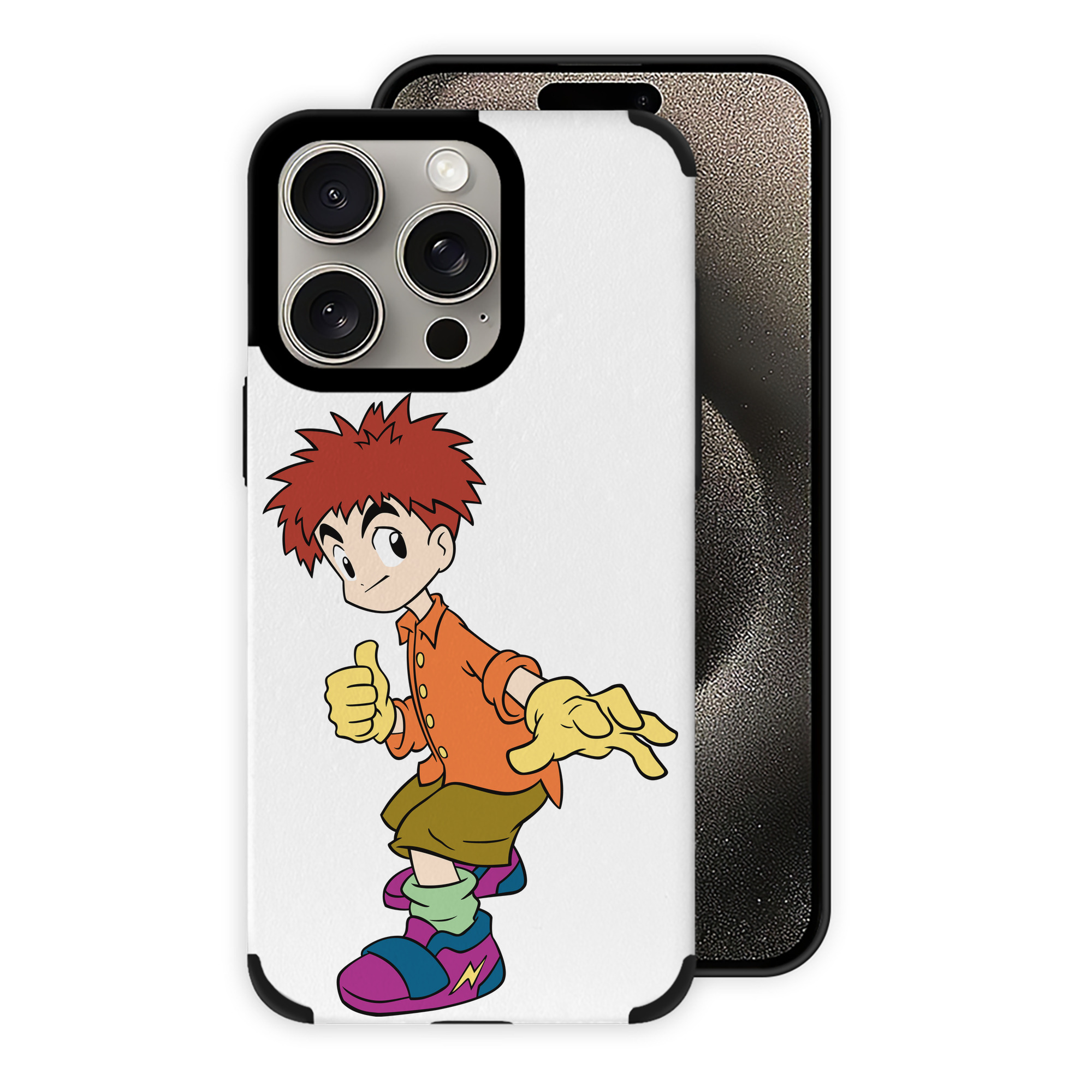 （画像用） Digimon デジタルモンスター/デジモン 【iPhone15ProMax対応】 PUレザー スマホケース 耐衝撃＆黄変防止