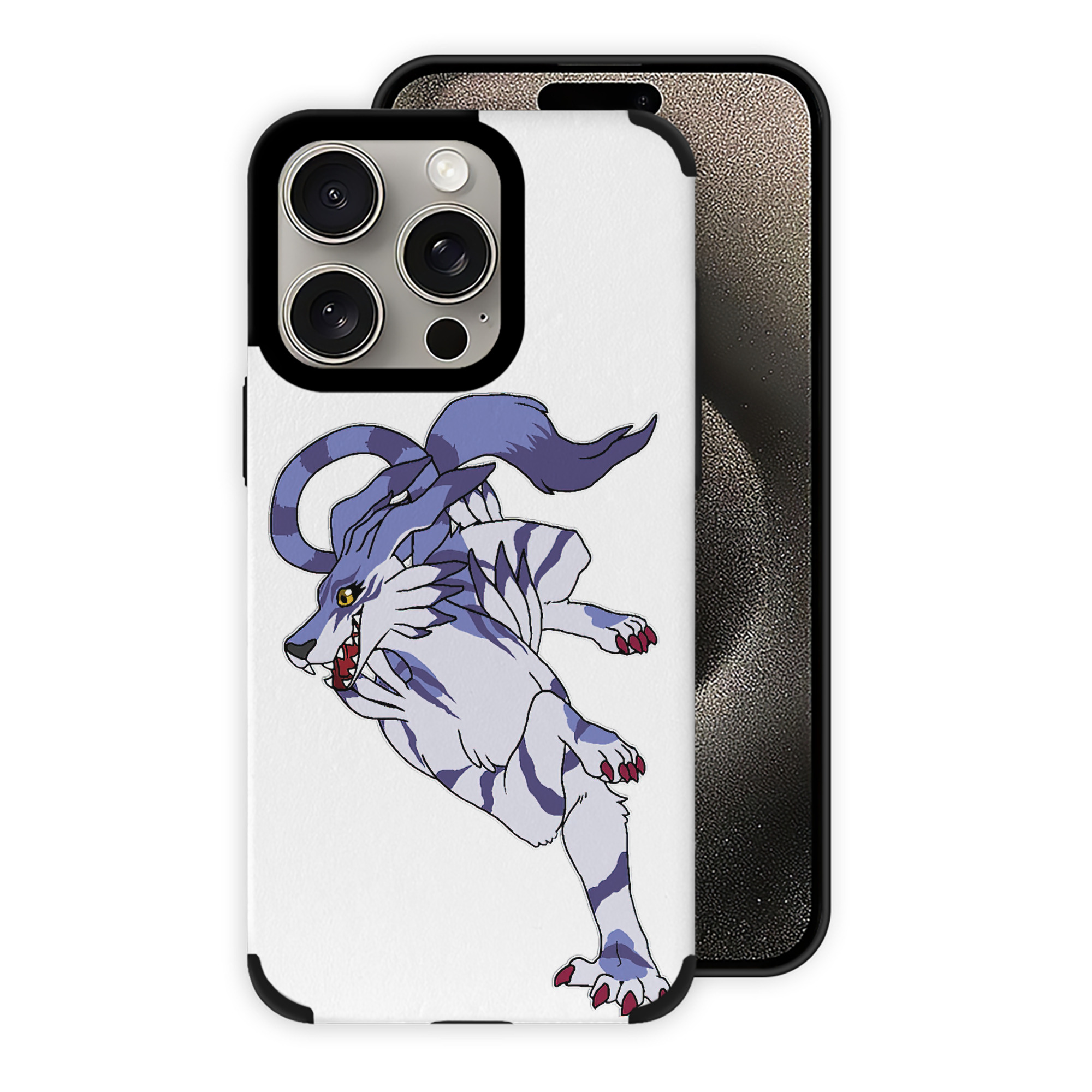 （画像用） Digimon デジタルモンスター/デジモン 【iPhone15ProMax対応】 PUレザー スマホケース 耐衝撃＆黄変防止