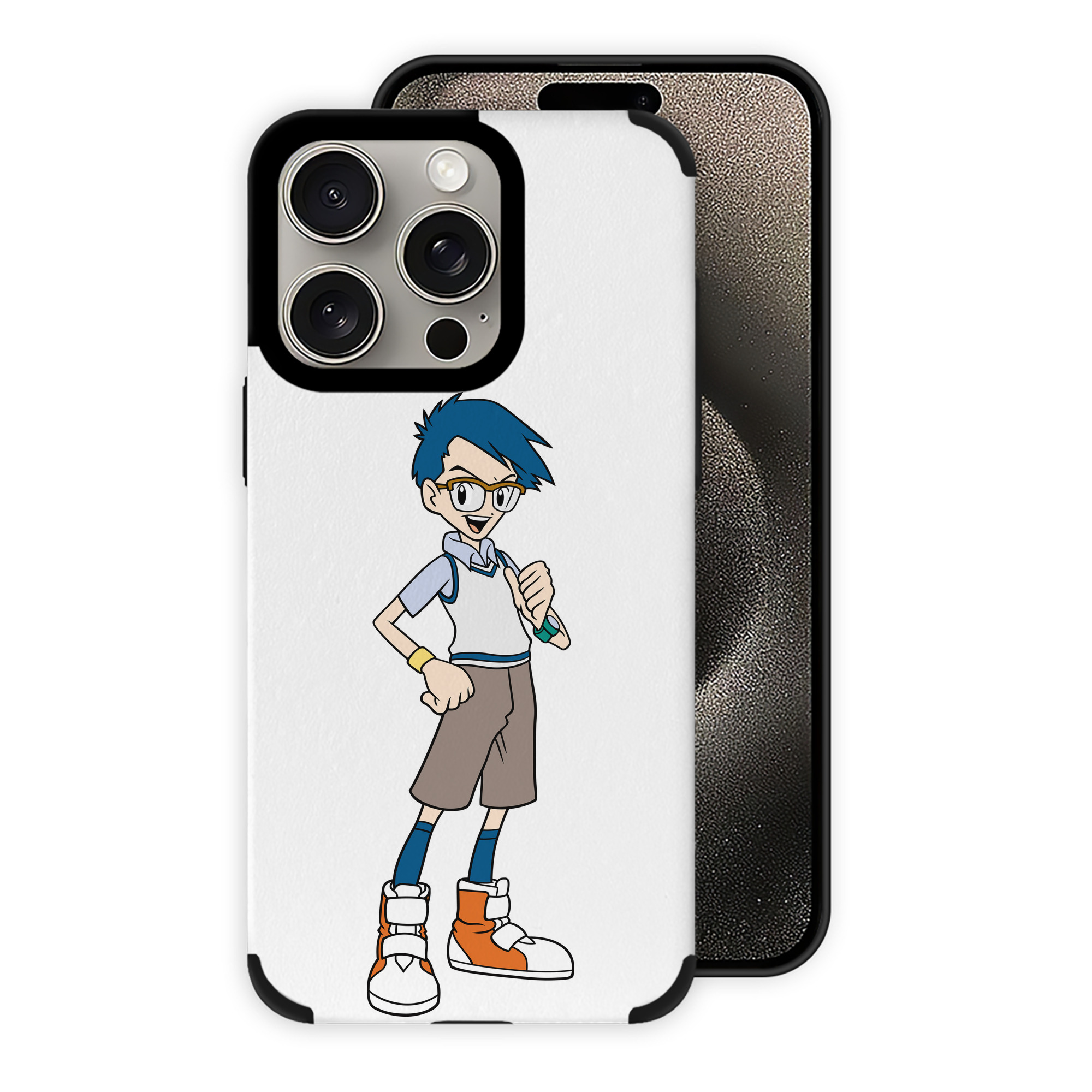 （画像用） Digimon デジタルモンスター/デジモン 【iPhone15ProMax対応】 PUレザー スマホケース 耐衝撃＆黄変防止