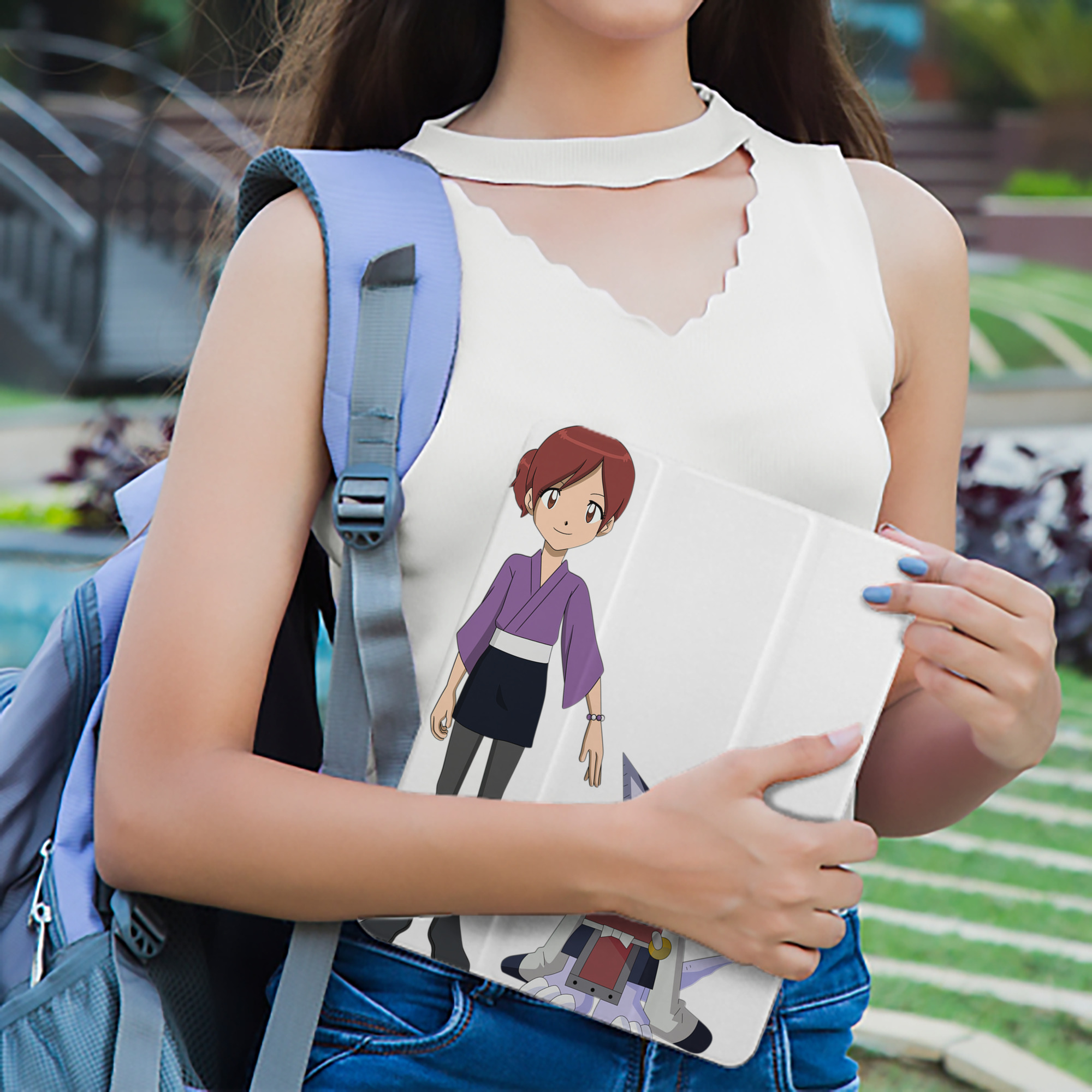 Digimon デジタルモンスター/デジモン IPad ケース ペン収納付き 三つ折りスタンド PUレザー×シリコン 対応機種9.5/10.5/10.9インチ