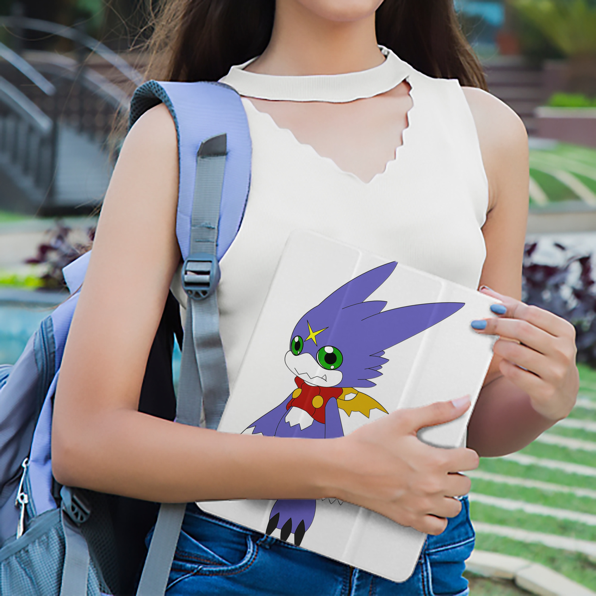 Digimon デジタルモンスター/デジモン IPad ケース ペン収納付き 三つ折りスタンド PUレザー×シリコン 対応機種9.5/10.5/10.9インチ
