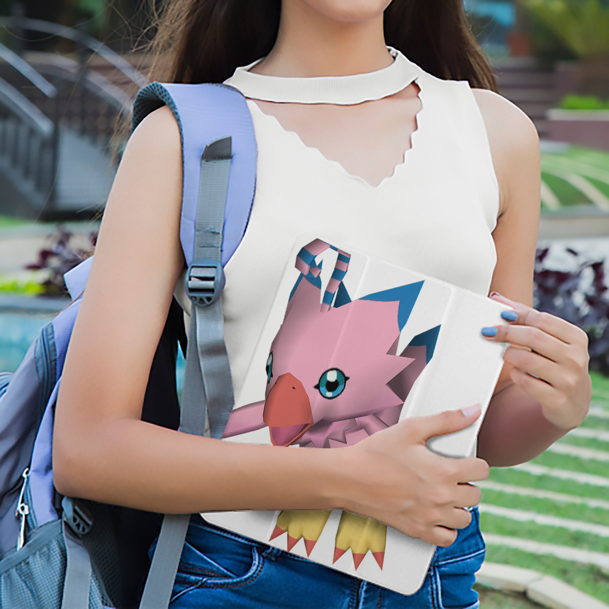 Digimon デジタルモンスター/デジモン IPad ケース ペン収納付き 三つ折りスタンド PUレザー×シリコン 対応機種9.5/10.5/10.9インチ