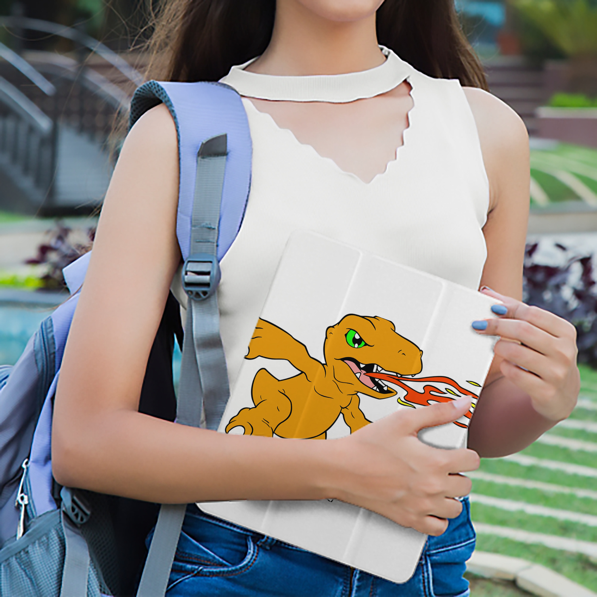 Digimon デジタルモンスター/デジモン IPad ケース ペン収納付き 三つ折りスタンド PUレザー×シリコン 対応機種9.5/10.5/10.9インチ