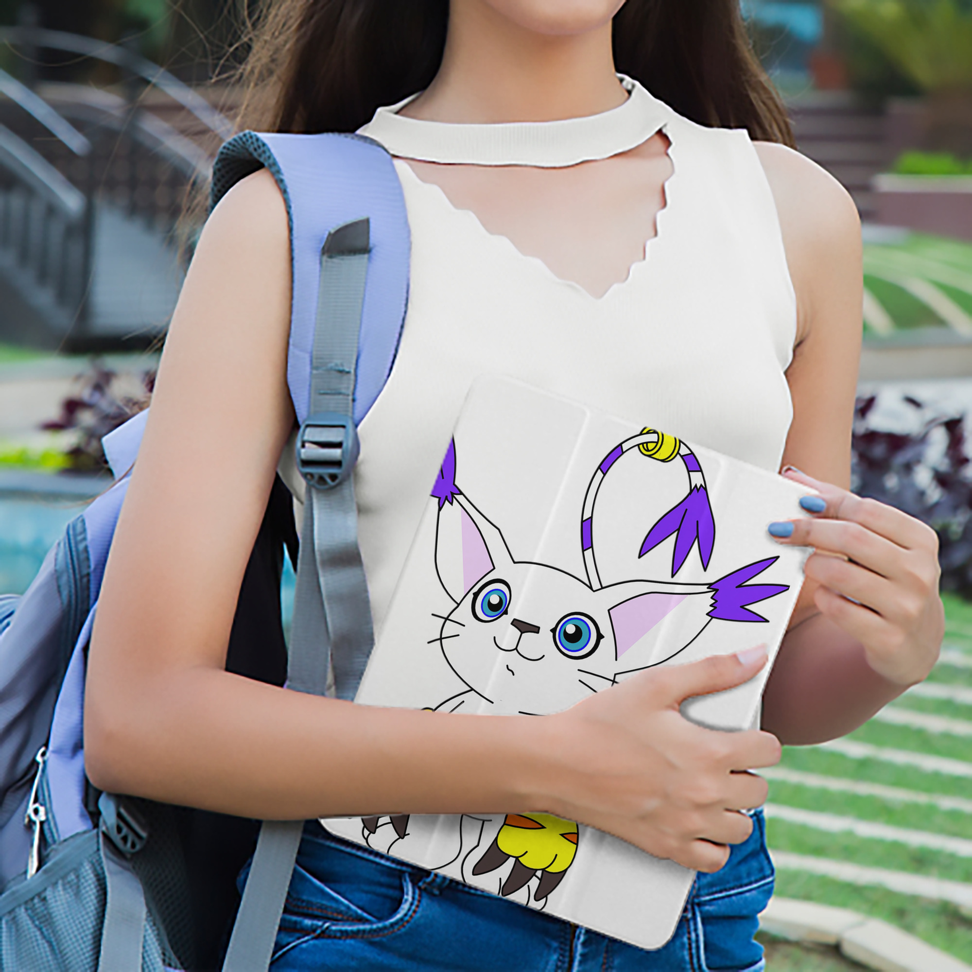 Digimon デジタルモンスター/デジモン IPad ケース ペン収納付き 三つ折りスタンド PUレザー×シリコン 対応機種9.5/10.5/10.9インチ