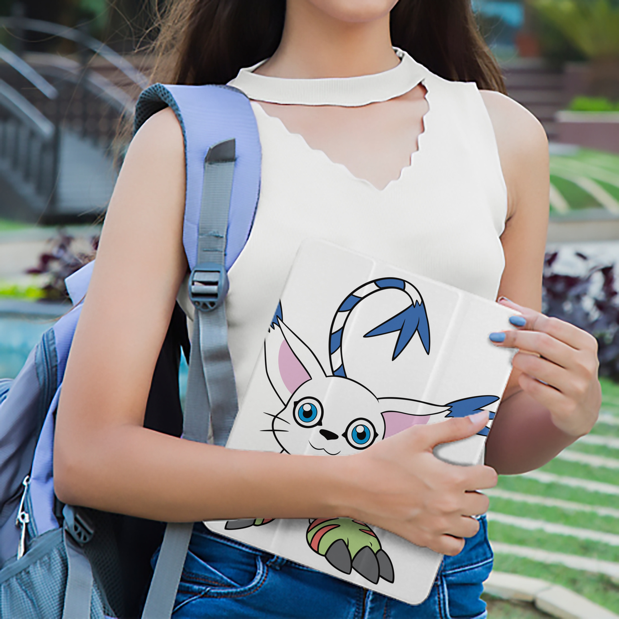 Digimon デジタルモンスター/デジモン IPad ケース ペン収納付き 三つ折りスタンド PUレザー×シリコン 対応機種9.5/10.5/10.9インチ