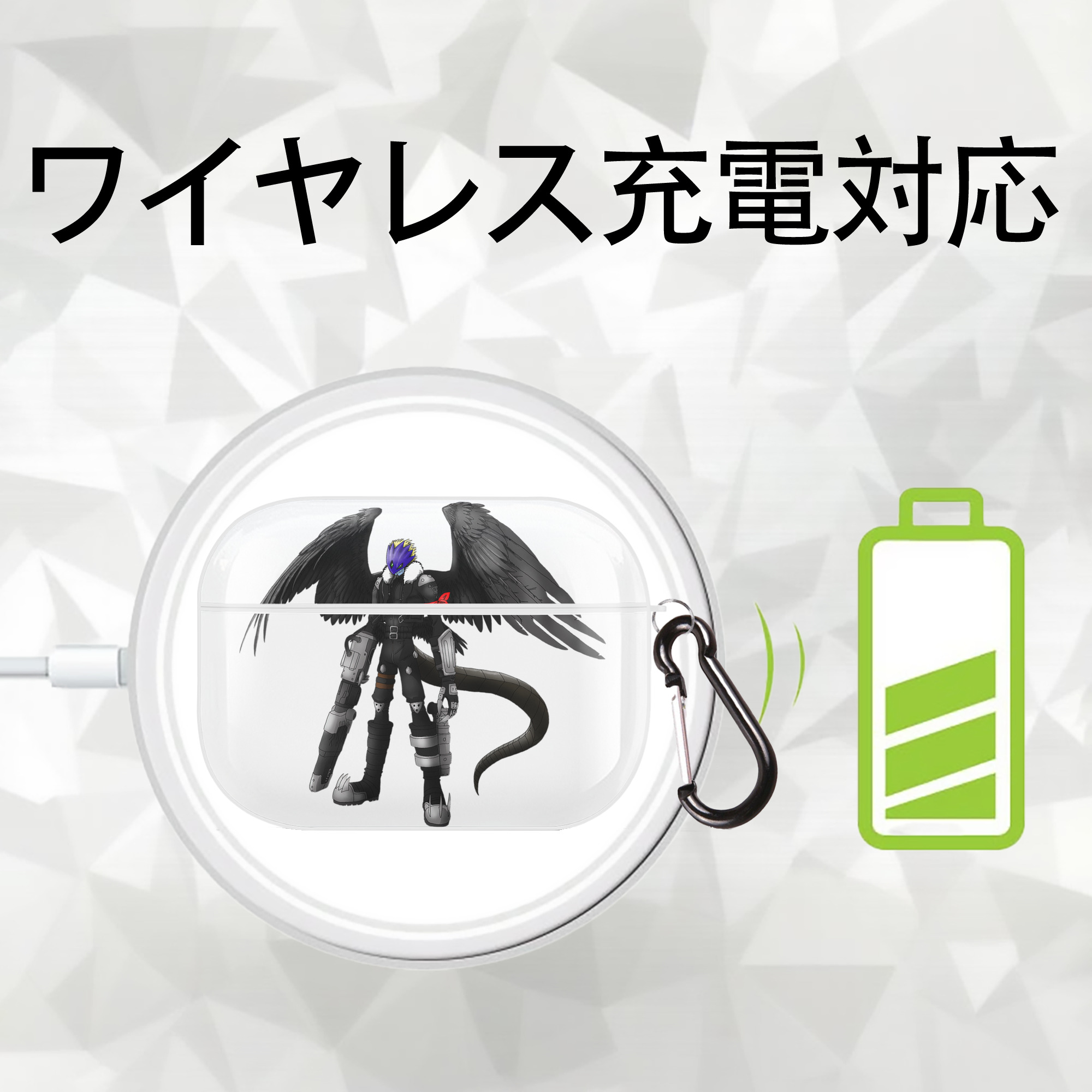 Digimon デジタルモンスター/デジモン 【AirPods Pro用】ハードシェル保護ケース 耐衝撃・防指紋・カラビナ付き商品仕様