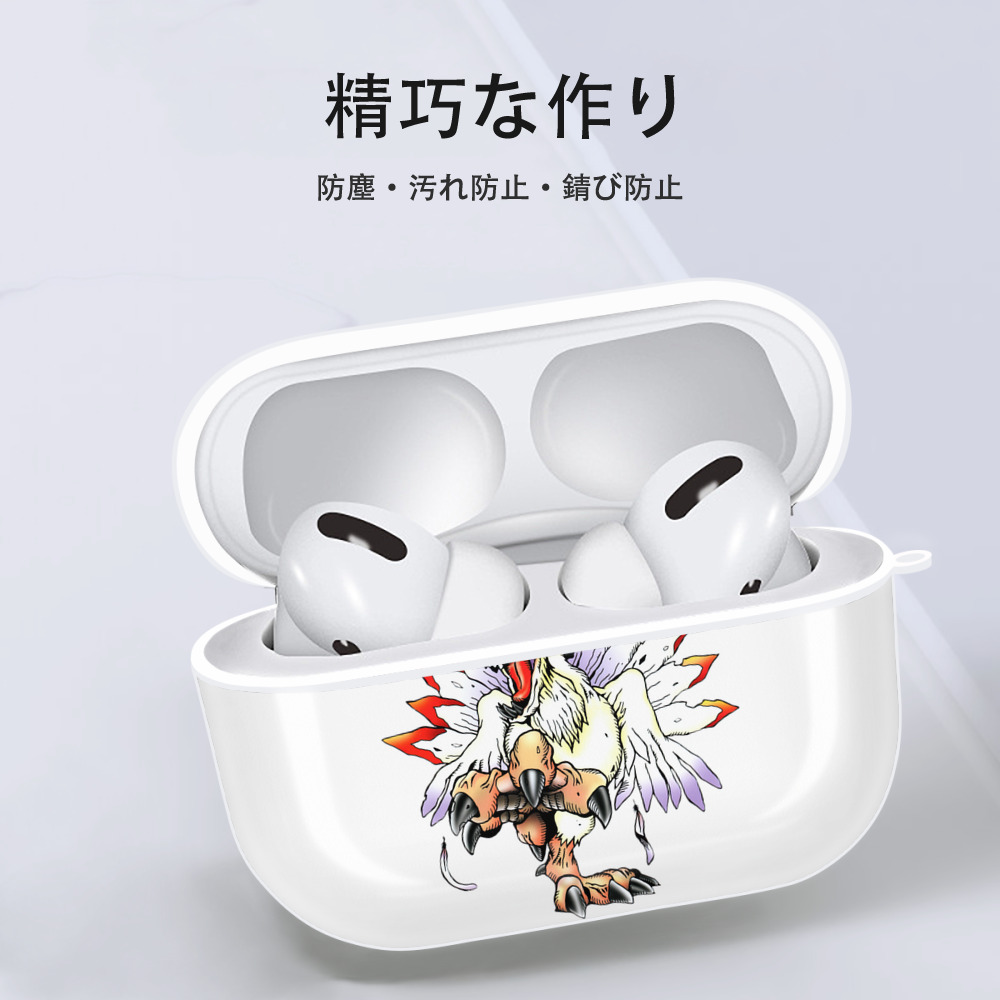 Digimon デジタルモンスター/デジモン 【AirPods Pro用】ハードシェル保護ケース 耐衝撃・防指紋・カラビナ付き商品仕様