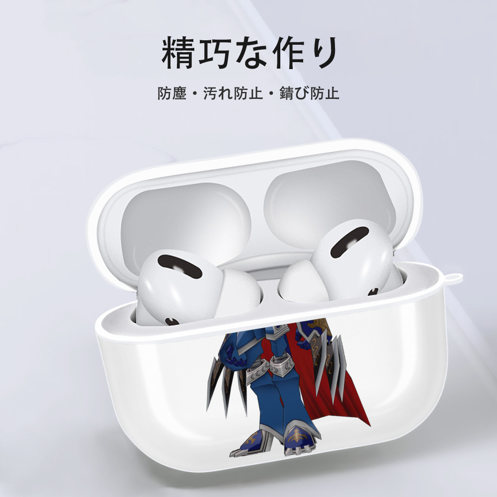 Digimon デジタルモンスター/デジモン 【AirPods Pro用】ハードシェル保護ケース 耐衝撃・防指紋・カラビナ付き商品仕様