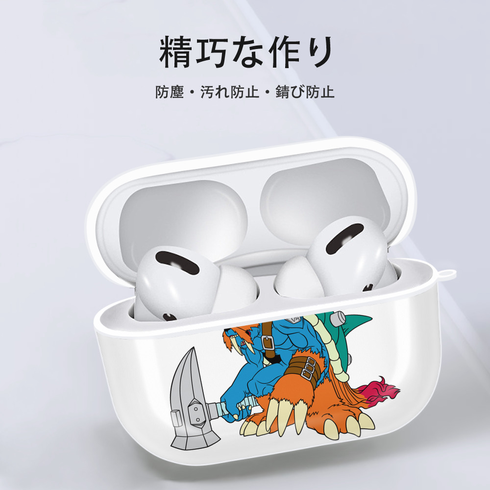 Digimon デジタルモンスター/デジモン 【AirPods Pro用】ハードシェル保護ケース 耐衝撃・防指紋・カラビナ付き商品仕様