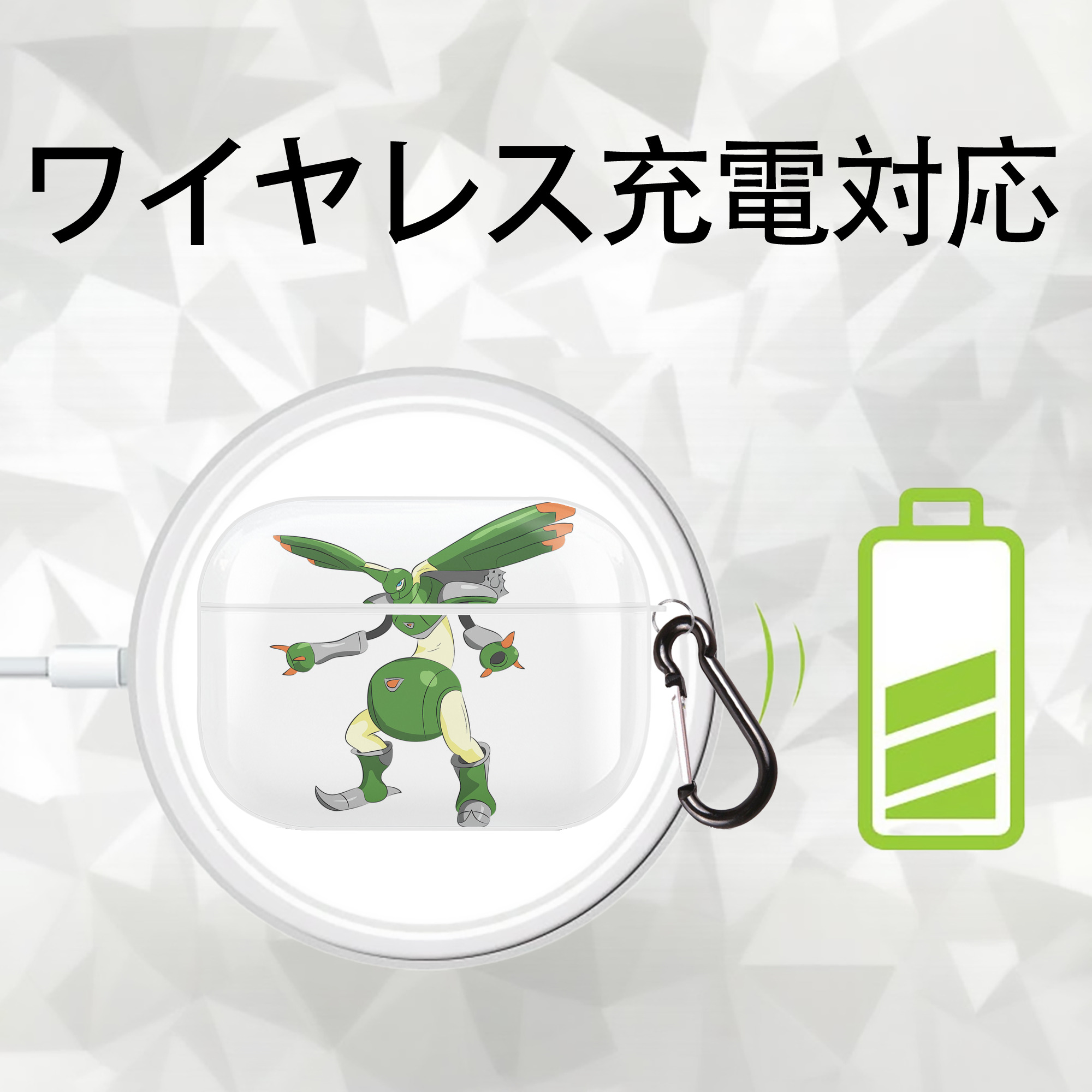 Digimon デジタルモンスター/デジモン 【AirPods Pro用】ハードシェル保護ケース 耐衝撃・防指紋・カラビナ付き商品仕様