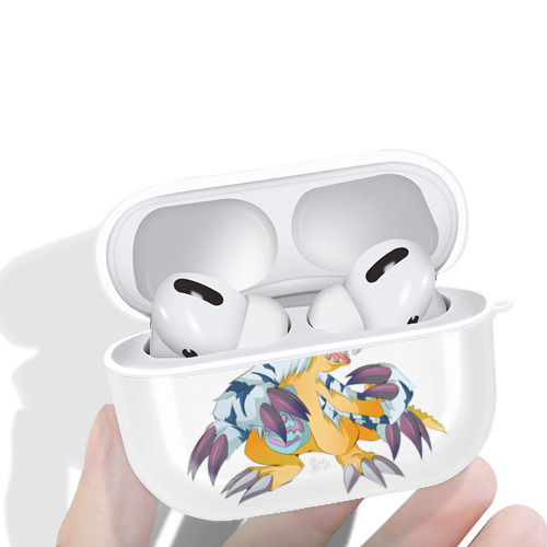Digimon デジタルモンスター/デジモン 【AirPods Pro用】ハードシェル保護ケース 耐衝撃・防指紋・カラビナ付き商品仕様