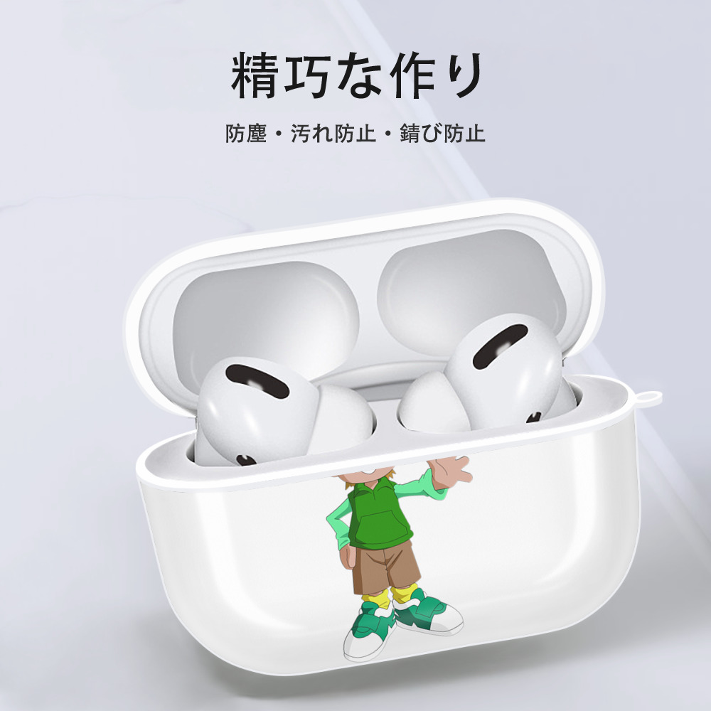 Digimon デジタルモンスター/デジモン 【AirPods Pro用】ハードシェル保護ケース 耐衝撃・防指紋・カラビナ付き商品仕様