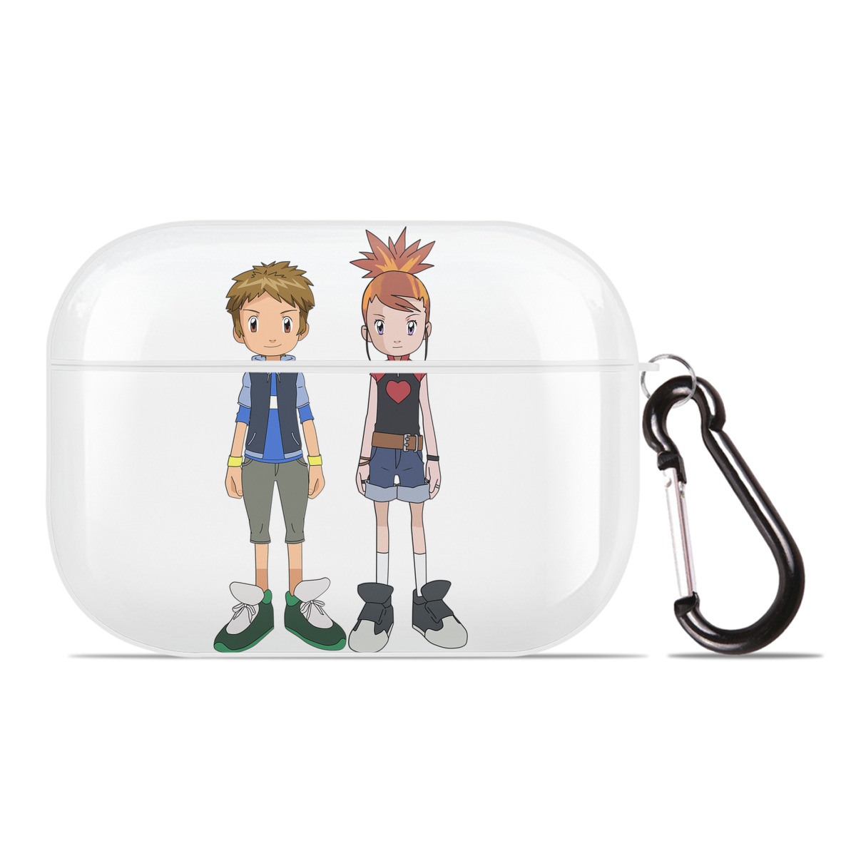 （画像用） Digimon デジタルモンスター/デジモン 【AirPods Pro用】ハードシェル保護ケース 耐衝撃・防指紋・カラビナ付き商品仕様