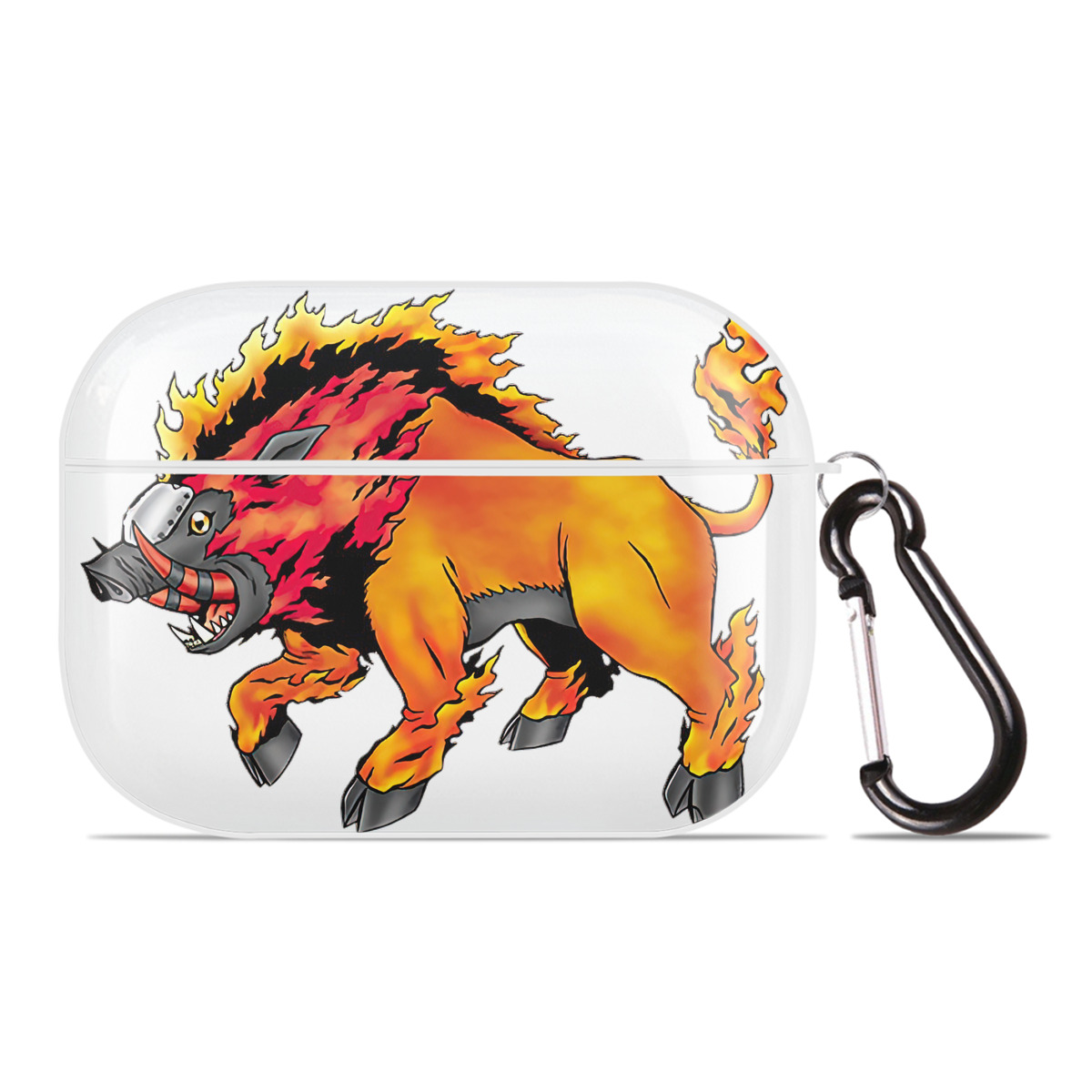 （画像用） Digimon デジタルモンスター/デジモン 【AirPods Pro用】ハードシェル保護ケース 耐衝撃・防指紋・カラビナ付き商品仕様