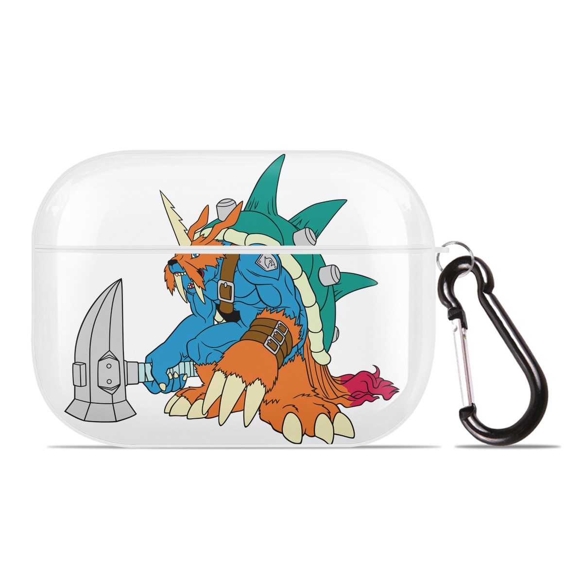（画像用） Digimon デジタルモンスター/デジモン 【AirPods Pro用】ハードシェル保護ケース 耐衝撃・防指紋・カラビナ付き商品仕様