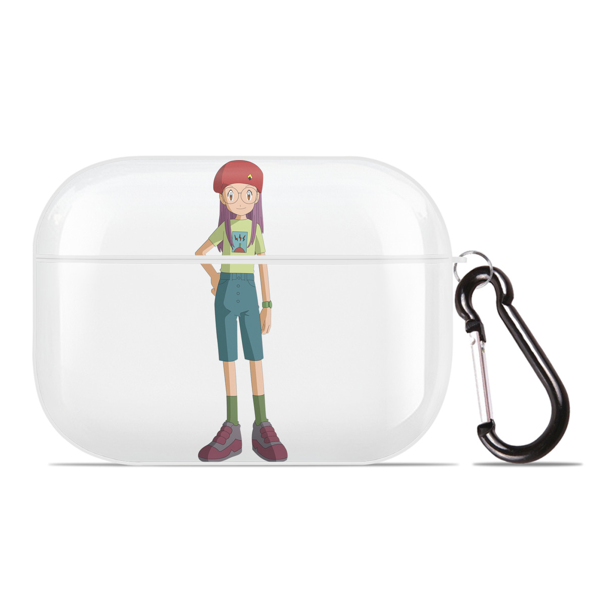 （画像用） Digimon デジタルモンスター/デジモン 【AirPods Pro用】ハードシェル保護ケース 耐衝撃・防指紋・カラビナ付き商品仕様