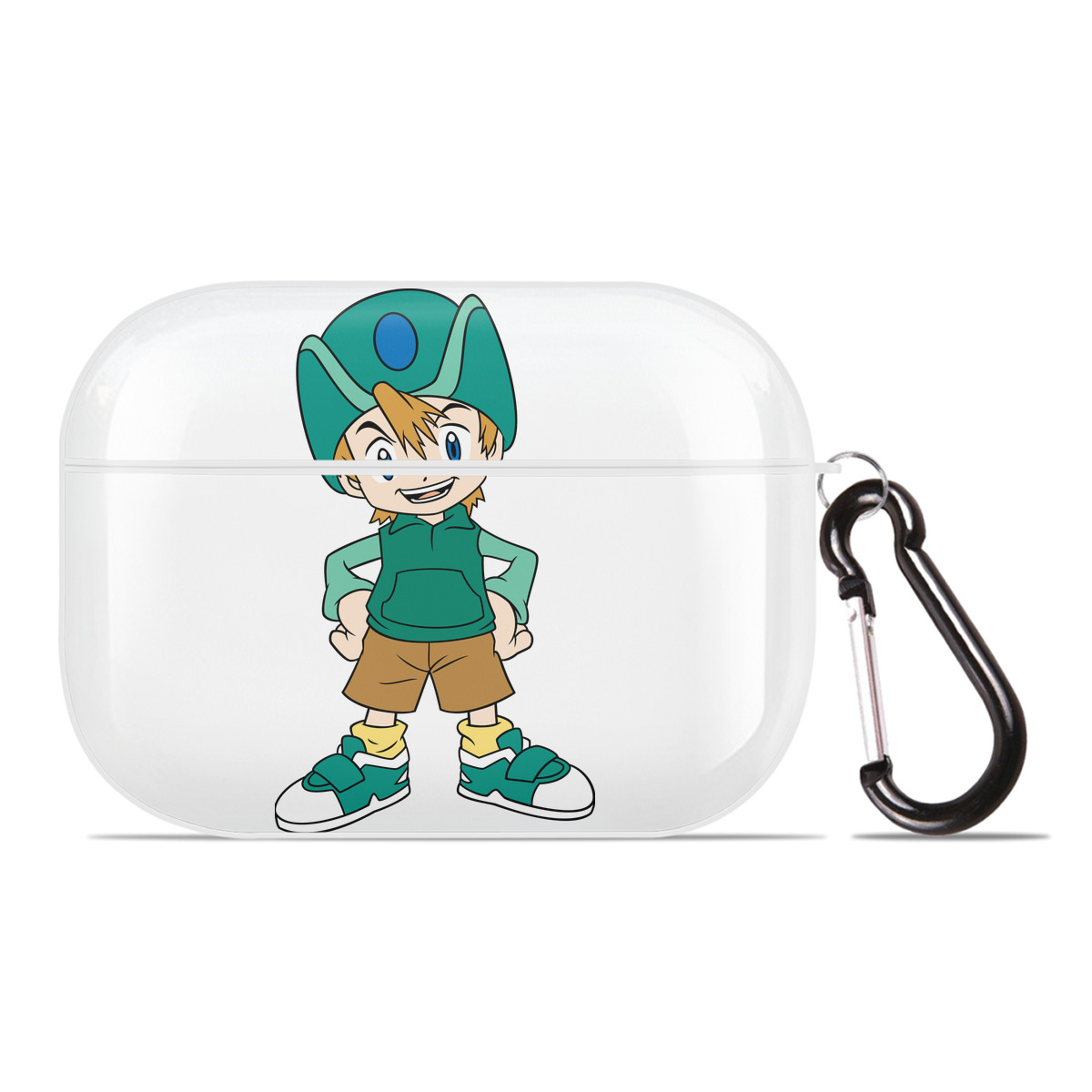（画像用） Digimon デジタルモンスター/デジモン 【AirPods Pro用】ハードシェル保護ケース 耐衝撃・防指紋・カラビナ付き商品仕様