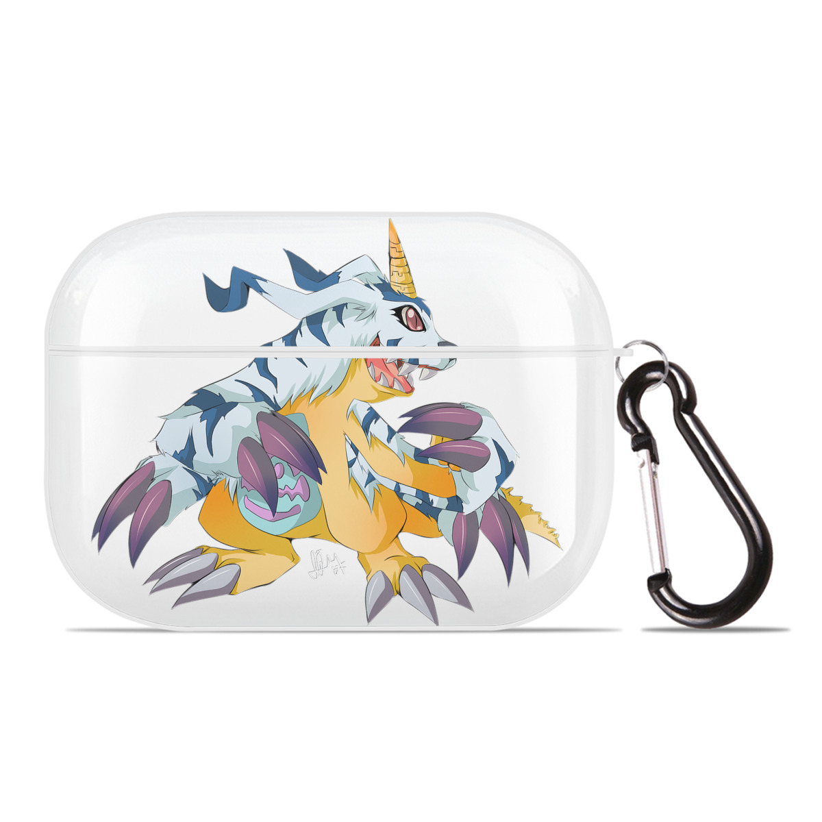 （画像用） Digimon デジタルモンスター/デジモン 【AirPods Pro用】ハードシェル保護ケース 耐衝撃・防指紋・カラビナ付き商品仕様