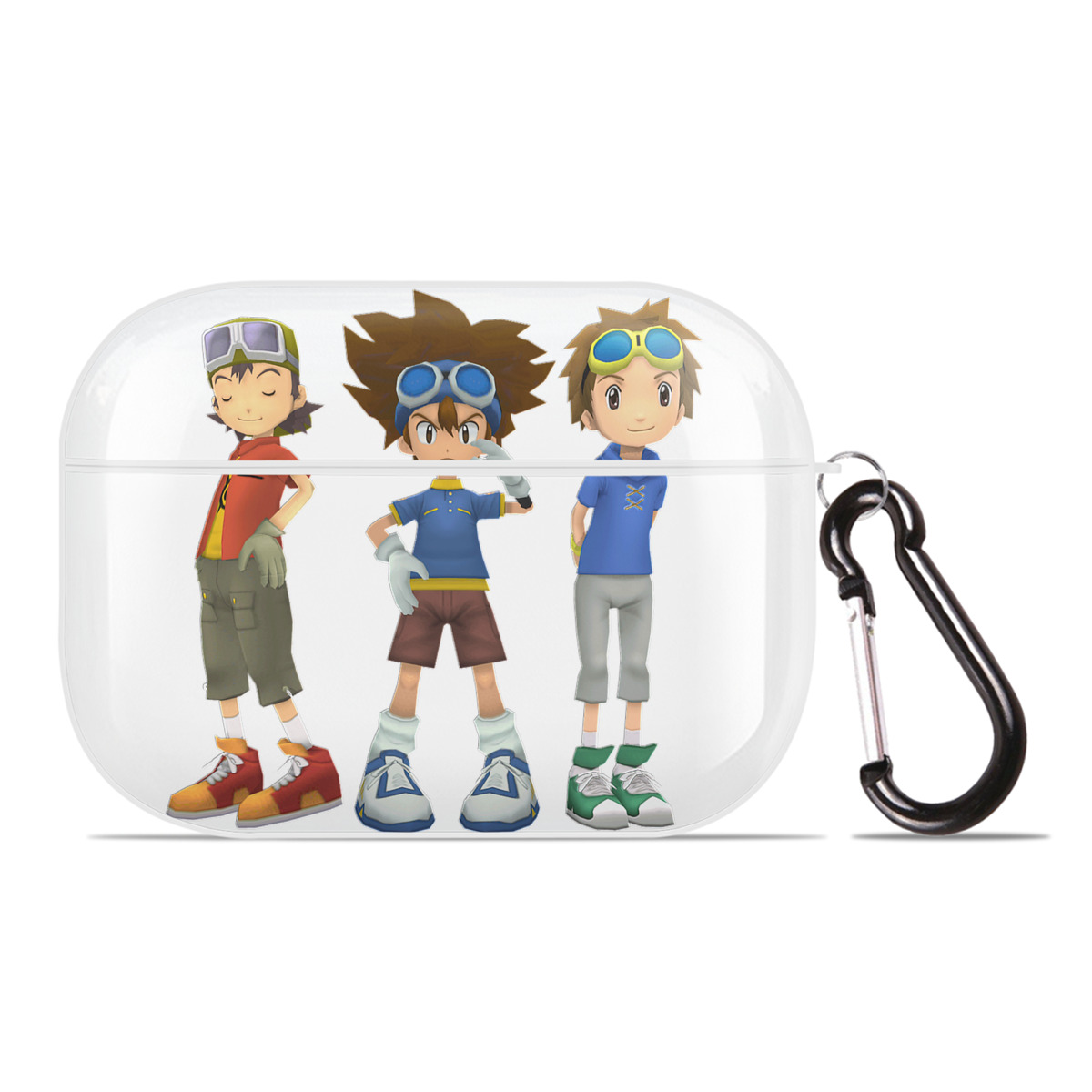 （画像用） Digimon デジタルモンスター/デジモン 【AirPods Pro用】ハードシェル保護ケース 耐衝撃・防指紋・カラビナ付き商品仕様