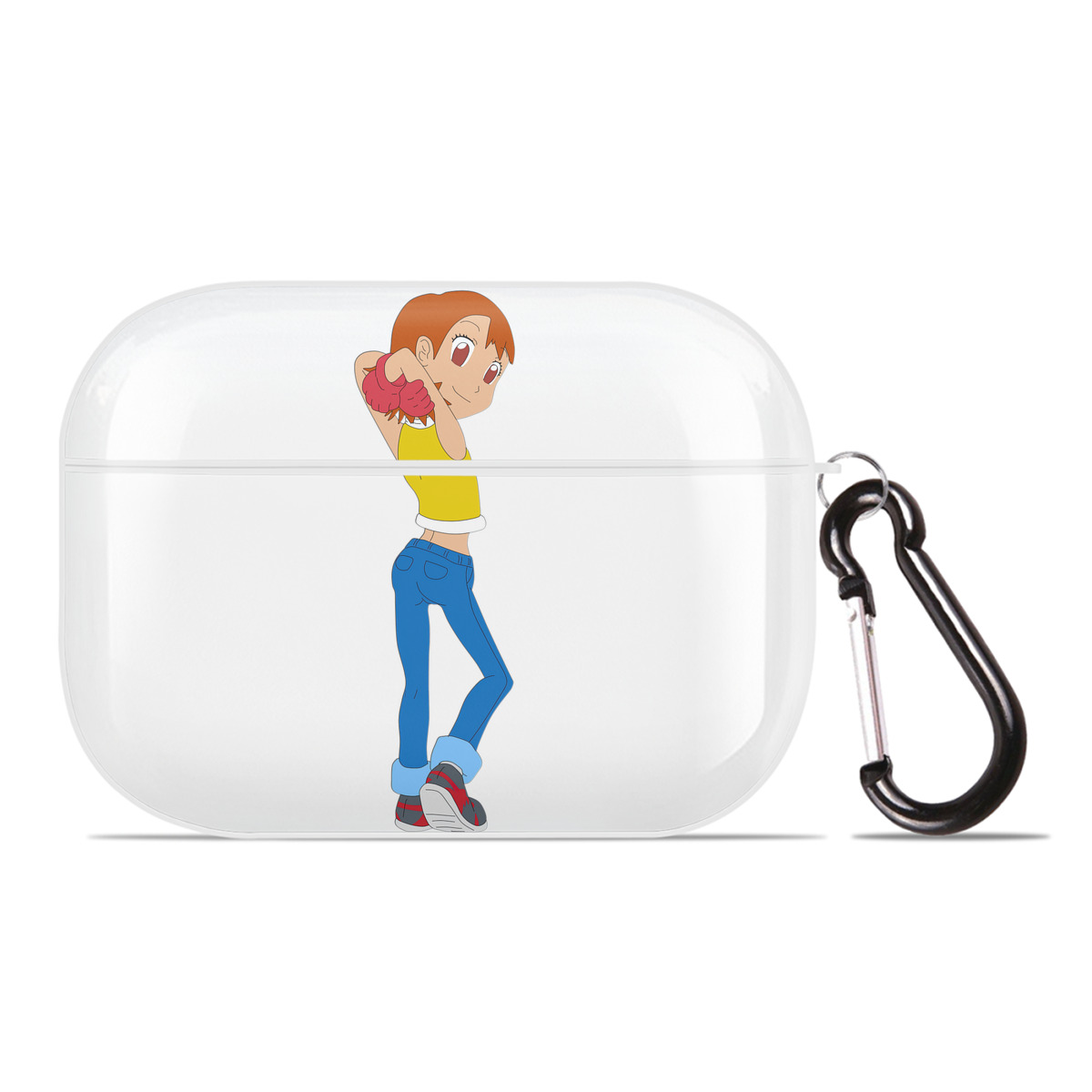 （画像用） Digimon デジタルモンスター/デジモン 【AirPods Pro用】ハードシェル保護ケース 耐衝撃・防指紋・カラビナ付き商品仕様