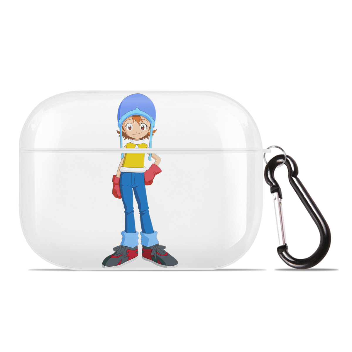 （画像用） Digimon デジタルモンスター/デジモン 【AirPods Pro用】ハードシェル保護ケース 耐衝撃・防指紋・カラビナ付き商品仕様