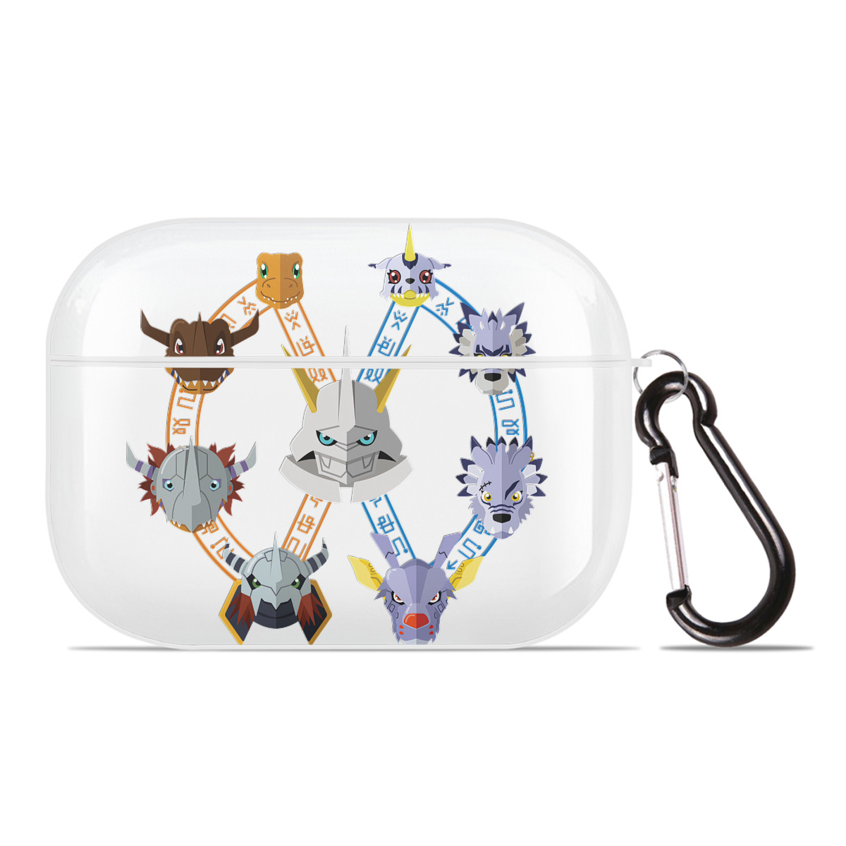 （画像用） Digimon デジタルモンスター/デジモン 【AirPods Pro用】ハードシェル保護ケース 耐衝撃・防指紋・カラビナ付き商品仕様