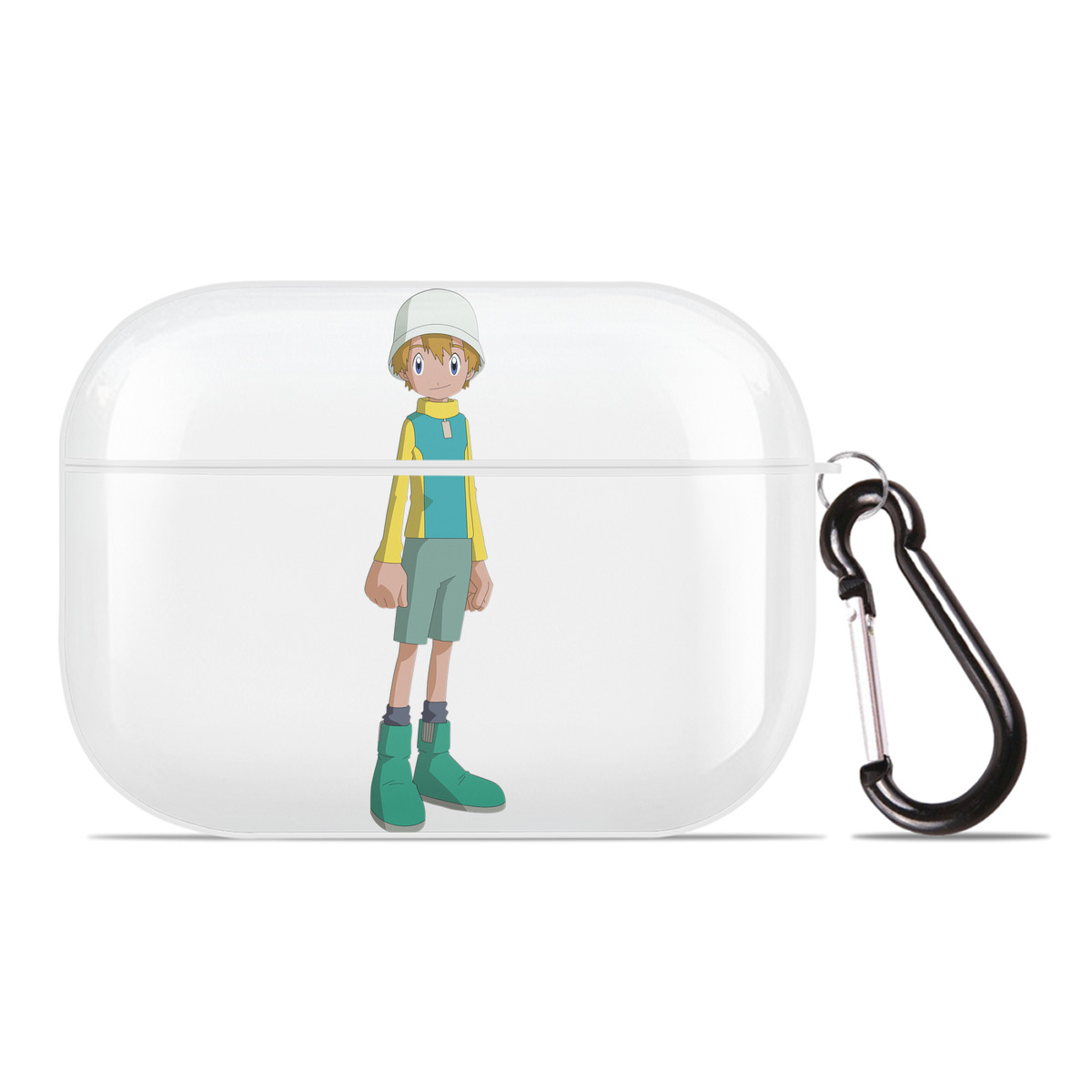 （画像用） Digimon デジタルモンスター/デジモン 【AirPods Pro用】ハードシェル保護ケース 耐衝撃・防指紋・カラビナ付き商品仕様
