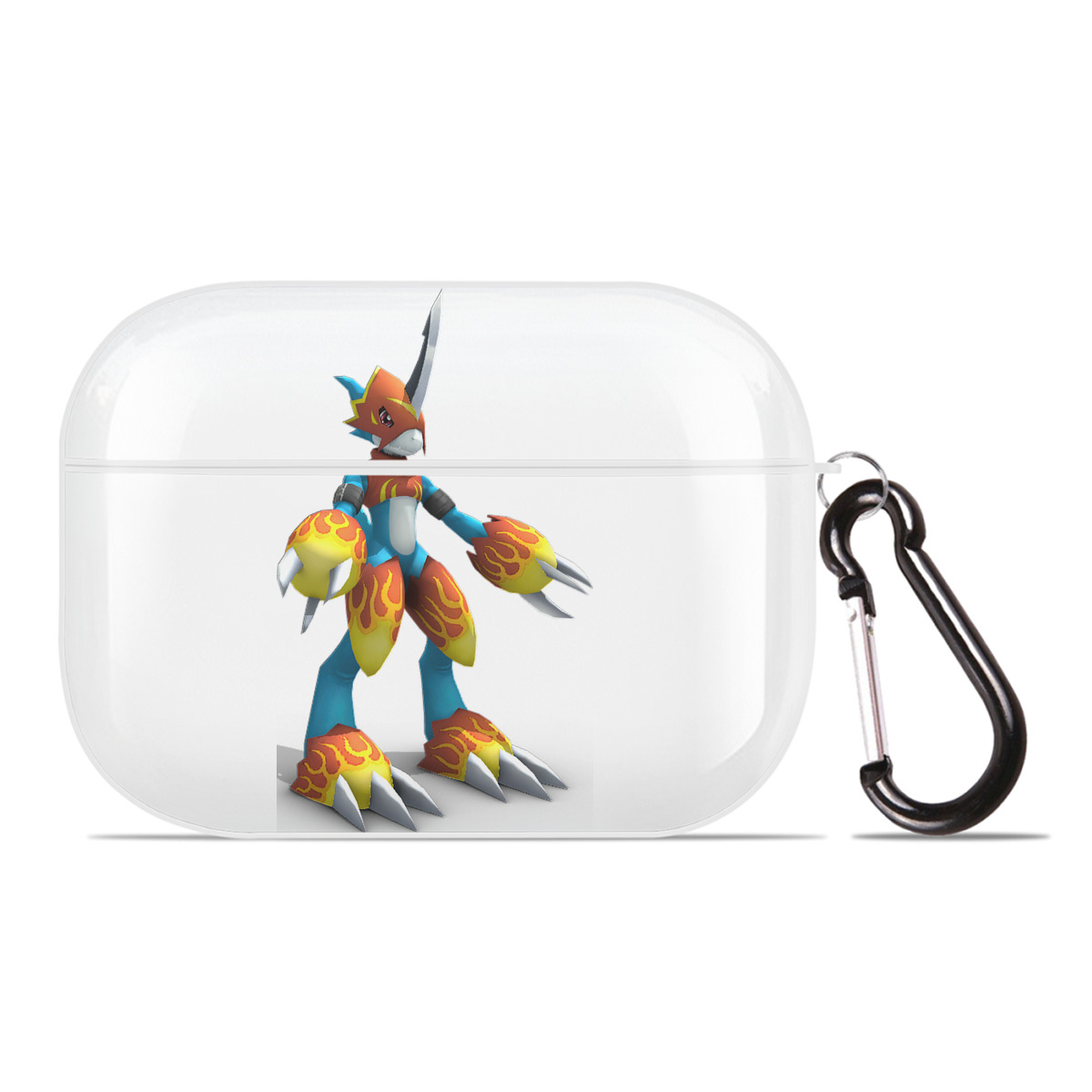 （画像用） Digimon デジタルモンスター/デジモン 【AirPods Pro用】ハードシェル保護ケース 耐衝撃・防指紋・カラビナ付き商品仕様