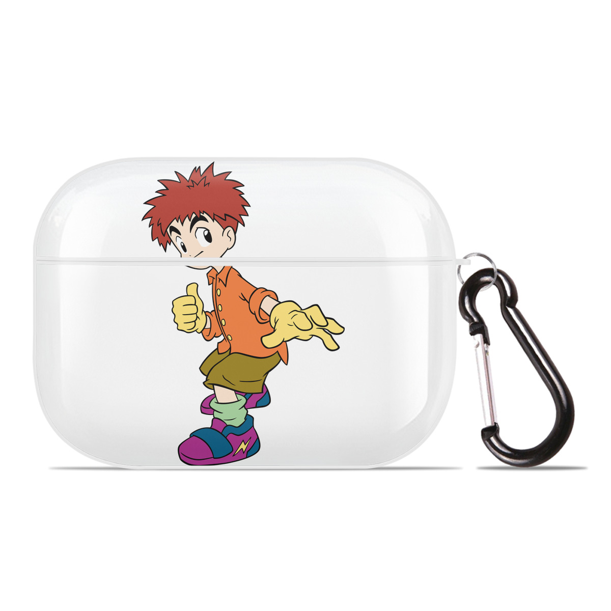 （画像用） Digimon デジタルモンスター/デジモン 【AirPods Pro用】ハードシェル保護ケース 耐衝撃・防指紋・カラビナ付き商品仕様