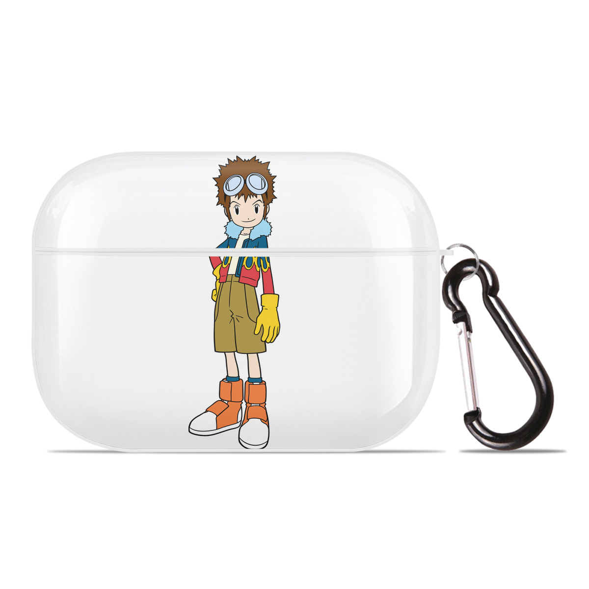 （画像用） Digimon デジタルモンスター/デジモン 【AirPods Pro用】ハードシェル保護ケース 耐衝撃・防指紋・カラビナ付き商品仕様
