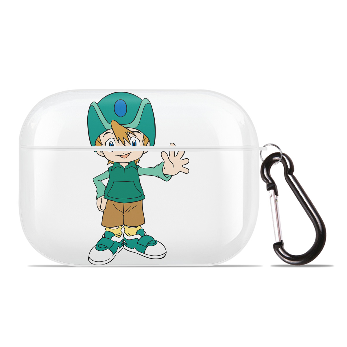 （画像用） Digimon デジタルモンスター/デジモン 【AirPods Pro用】ハードシェル保護ケース 耐衝撃・防指紋・カラビナ付き商品仕様