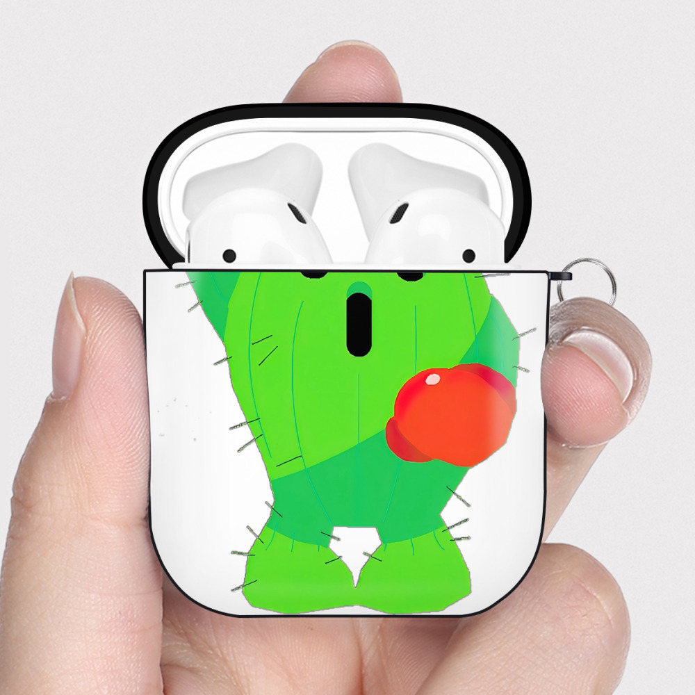 （画像用） Digimon デジタルモンスター/デジモン AirPods 第2世代保護ケース ハードシェル ブラック 耐衝撃・防指紋・カラビナ付き