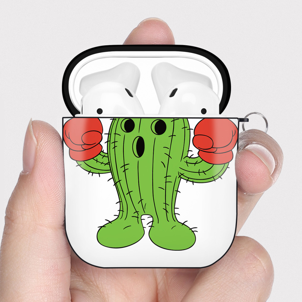 （画像用） Digimon デジタルモンスター/デジモン AirPods 第2世代保護ケース ハードシェル ブラック 耐衝撃・防指紋・カラビナ付き