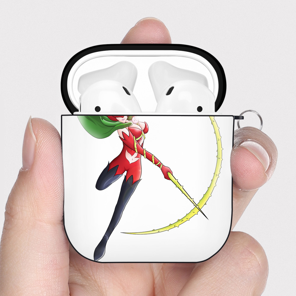 （画像用） Digimon デジタルモンスター/デジモン AirPods 第2世代保護ケース ハードシェル ブラック 耐衝撃・防指紋・カラビナ付き