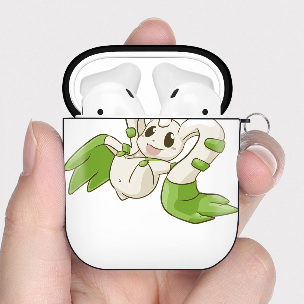（画像用） Digimon デジタルモンスター/デジモン AirPods 第2世代保護ケース ハードシェル ブラック 耐衝撃・防指紋・カラビナ付き