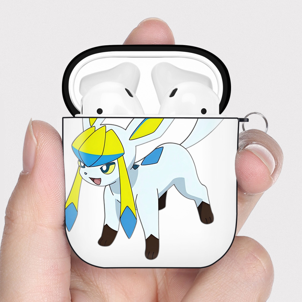 （画像用） Digimon デジタルモンスター/デジモン AirPods 第2世代保護ケース ハードシェル ブラック 耐衝撃・防指紋・カラビナ付き