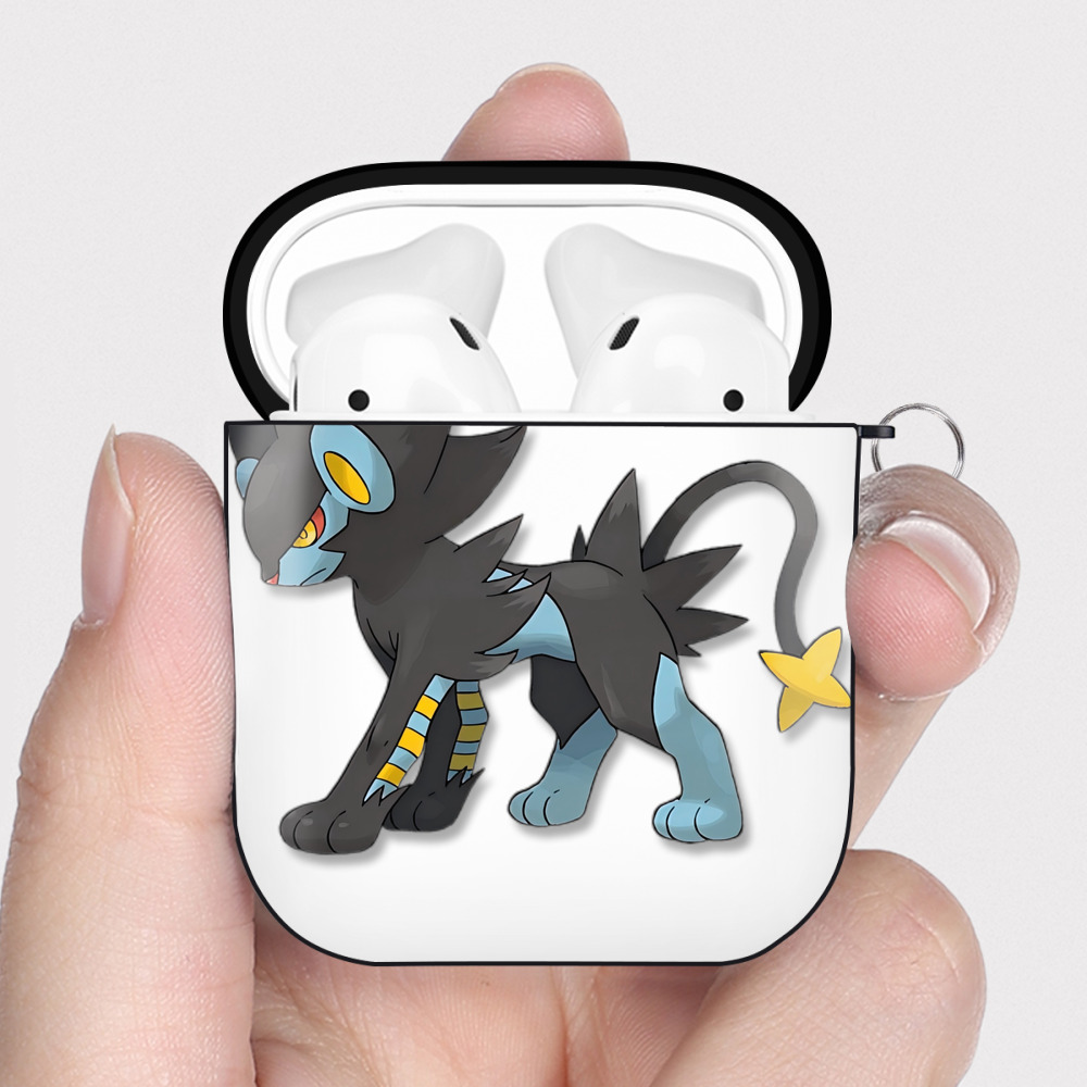 （画像用） Digimon デジタルモンスター/デジモン AirPods 第2世代保護ケース ハードシェル ブラック 耐衝撃・防指紋・カラビナ付き