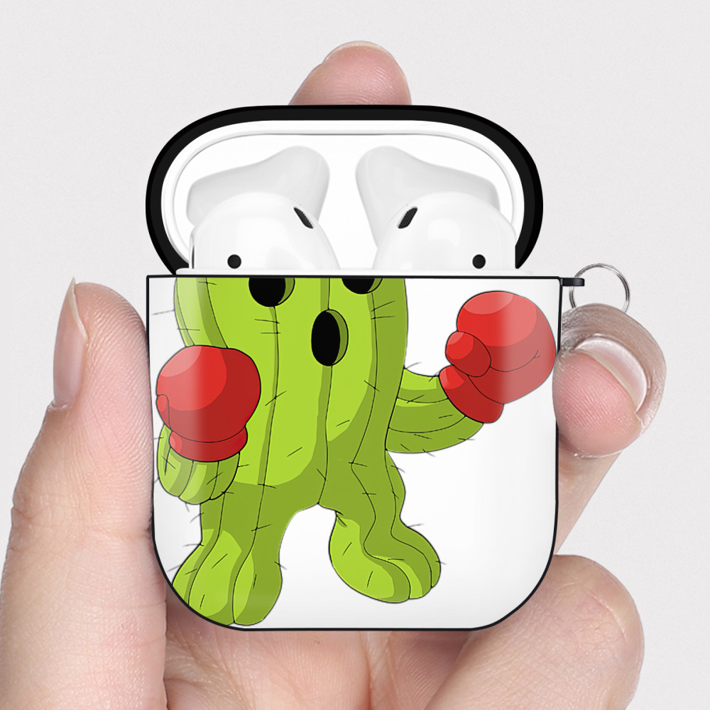 （画像用） Digimon デジタルモンスター/デジモン AirPods 第2世代保護ケース ハードシェル ブラック 耐衝撃・防指紋・カラビナ付き