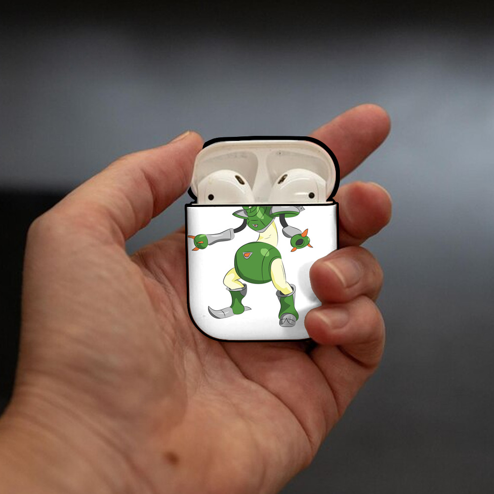 Digimon デジタルモンスター/デジモン AirPods 第2世代保護ケース ハードシェル ブラック 耐衝撃・防指紋・カラビナ付き