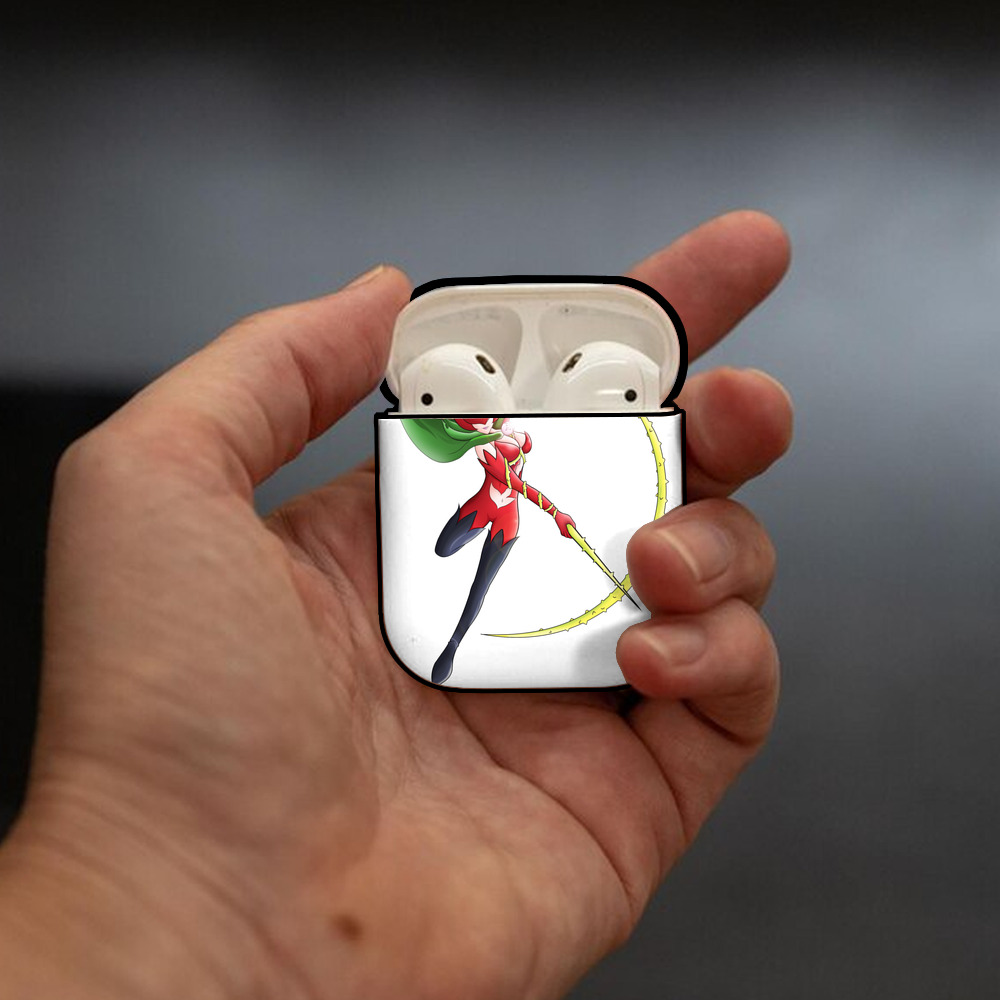 Digimon デジタルモンスター/デジモン AirPods 第2世代保護ケース ハードシェル ブラック 耐衝撃・防指紋・カラビナ付き