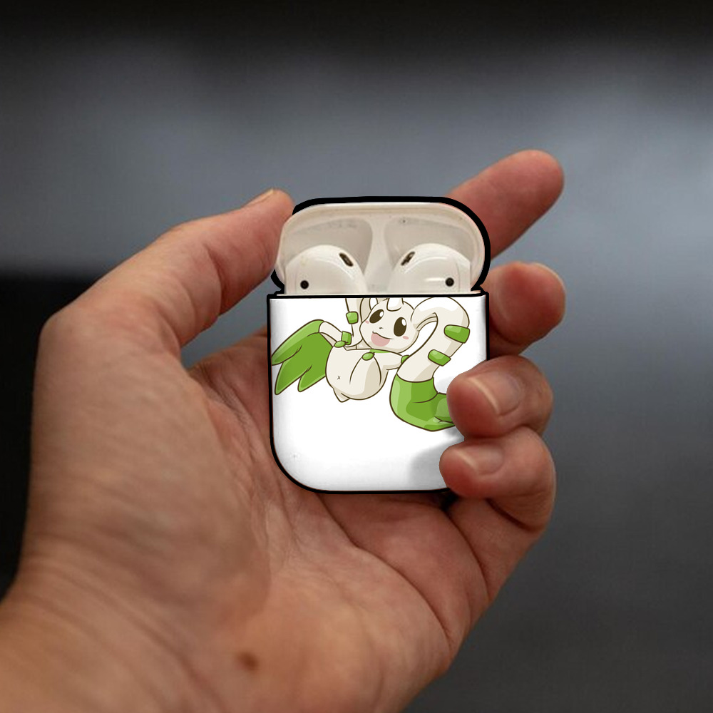 Digimon デジタルモンスター/デジモン AirPods 第2世代保護ケース ハードシェル ブラック 耐衝撃・防指紋・カラビナ付き