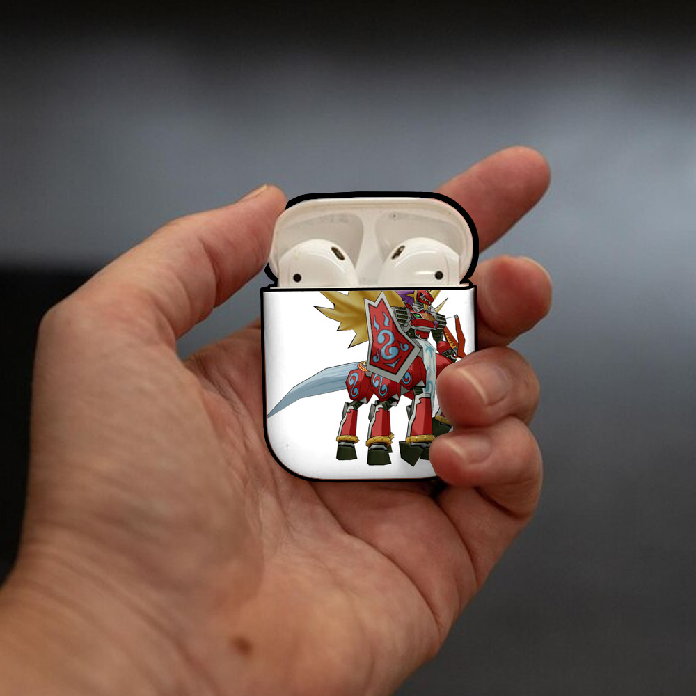 Digimon デジタルモンスター/デジモン AirPods 第2世代保護ケース ハードシェル ブラック 耐衝撃・防指紋・カラビナ付き