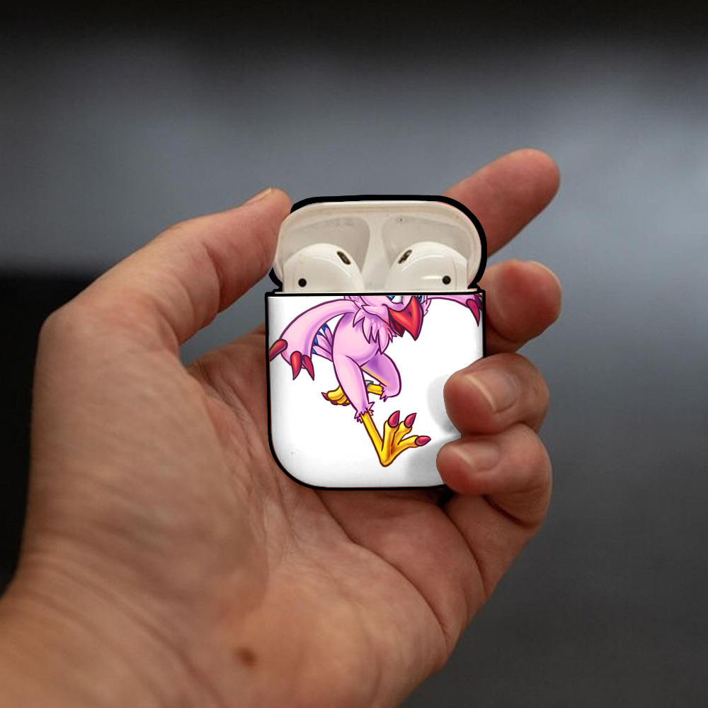 Digimon デジタルモンスター/デジモン AirPods 第2世代保護ケース ハードシェル ブラック 耐衝撃・防指紋・カラビナ付き