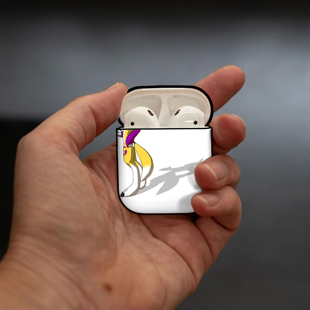Digimon デジタルモンスター/デジモン AirPods 第2世代保護ケース ハードシェル ブラック 耐衝撃・防指紋・カラビナ付き