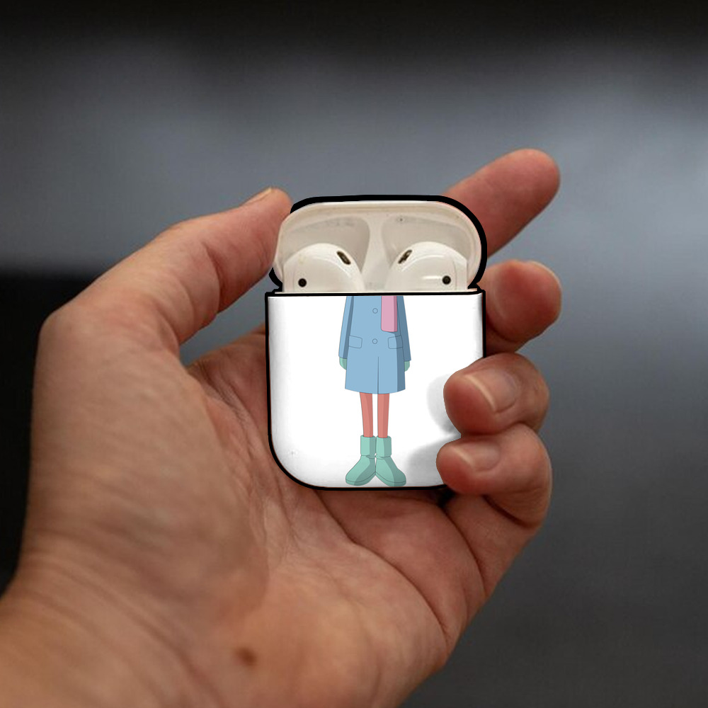Digimon デジタルモンスター/デジモン AirPods 第2世代保護ケース ハードシェル ブラック 耐衝撃・防指紋・カラビナ付き