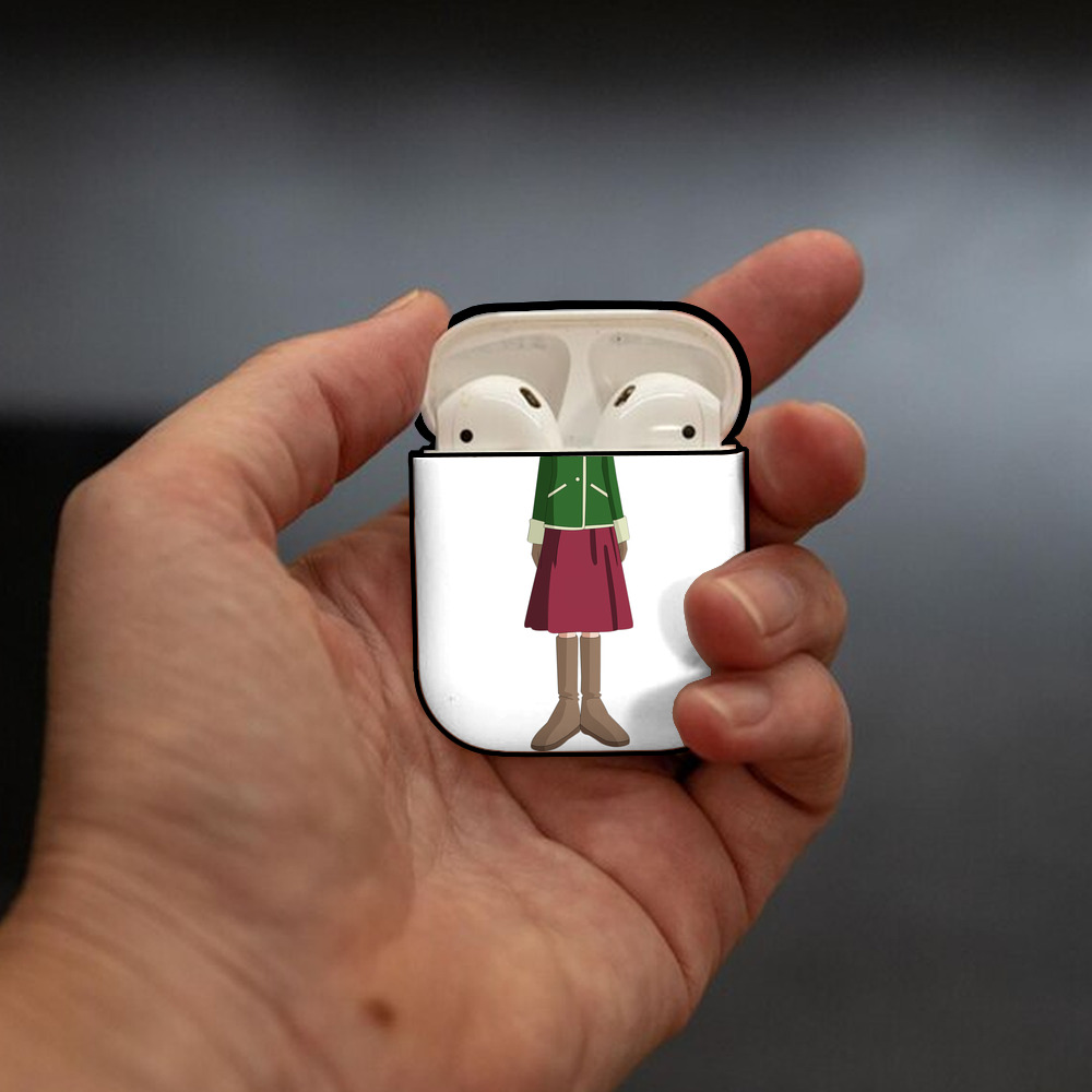 Digimon デジタルモンスター/デジモン AirPods 第2世代保護ケース ハードシェル ブラック 耐衝撃・防指紋・カラビナ付き