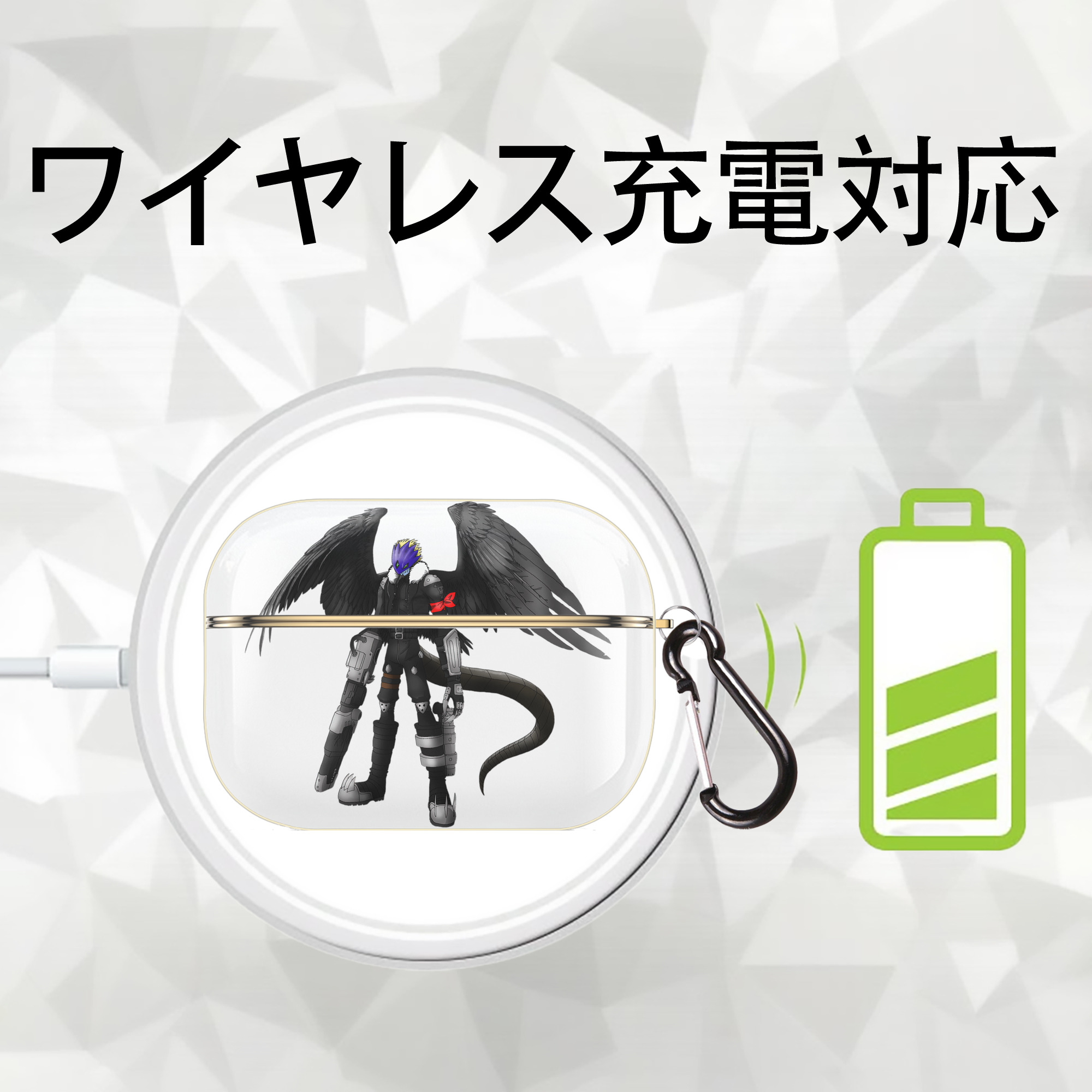 Digimon デジタルモンスター/デジモン 【AirPods Pro用】ハードシェル保護ケース｜耐衝撃・防指紋・カラビナ付き商品仕様